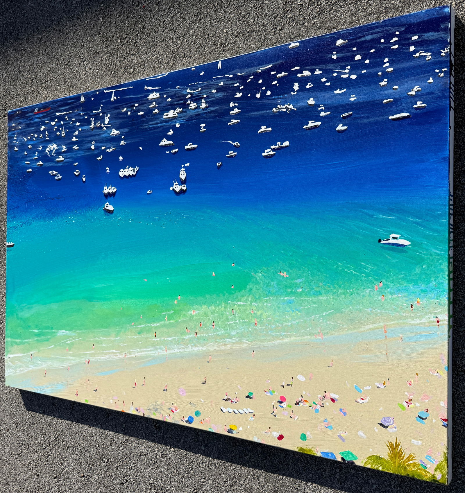 Florida Boat Day Acrylic on Canvas by Joe Davis - 3