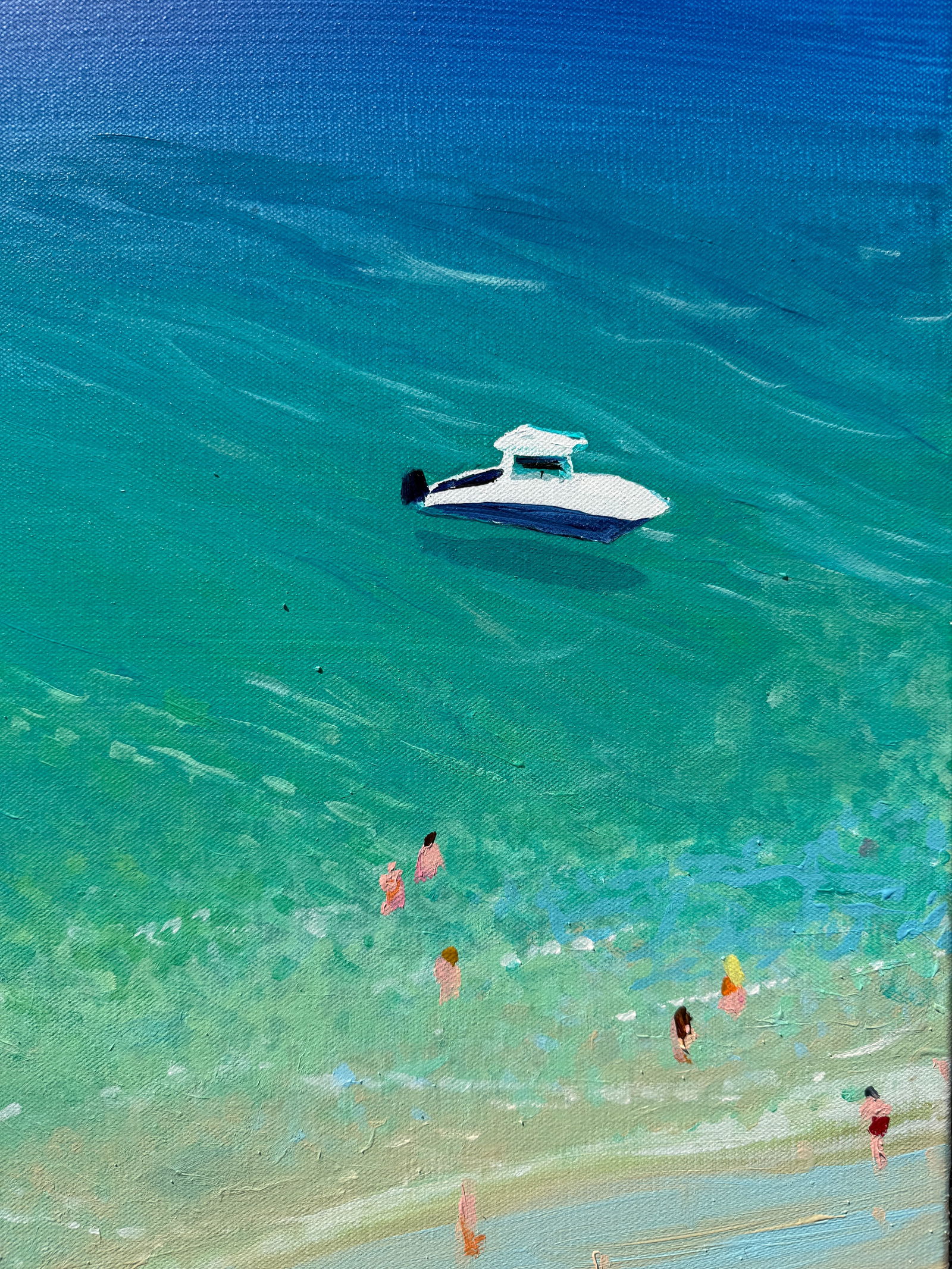 Florida Boat Day Acrylic on Canvas by Joe Davis - 9