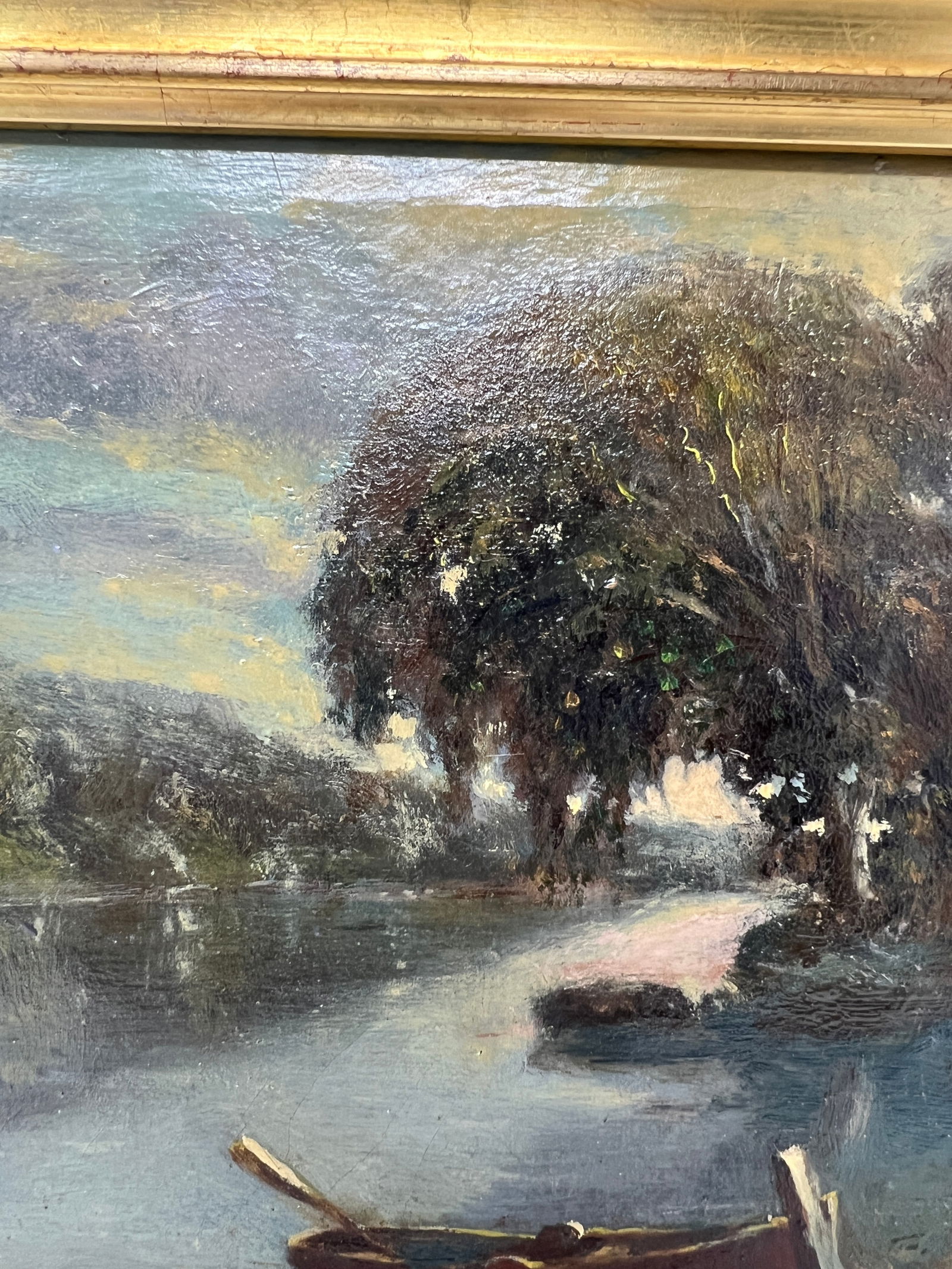 Early 20th Century Tonalist River Landscape Oil Painting by T. J. Nicmoll - 5