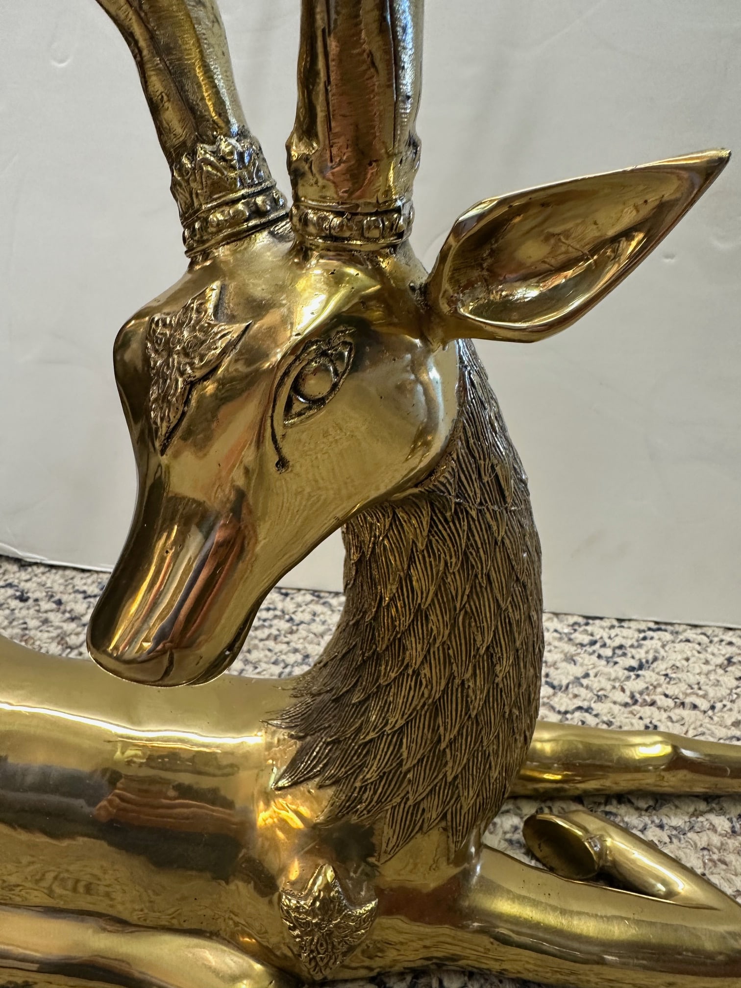 Brass Deer Sculptures -a Pair - 2