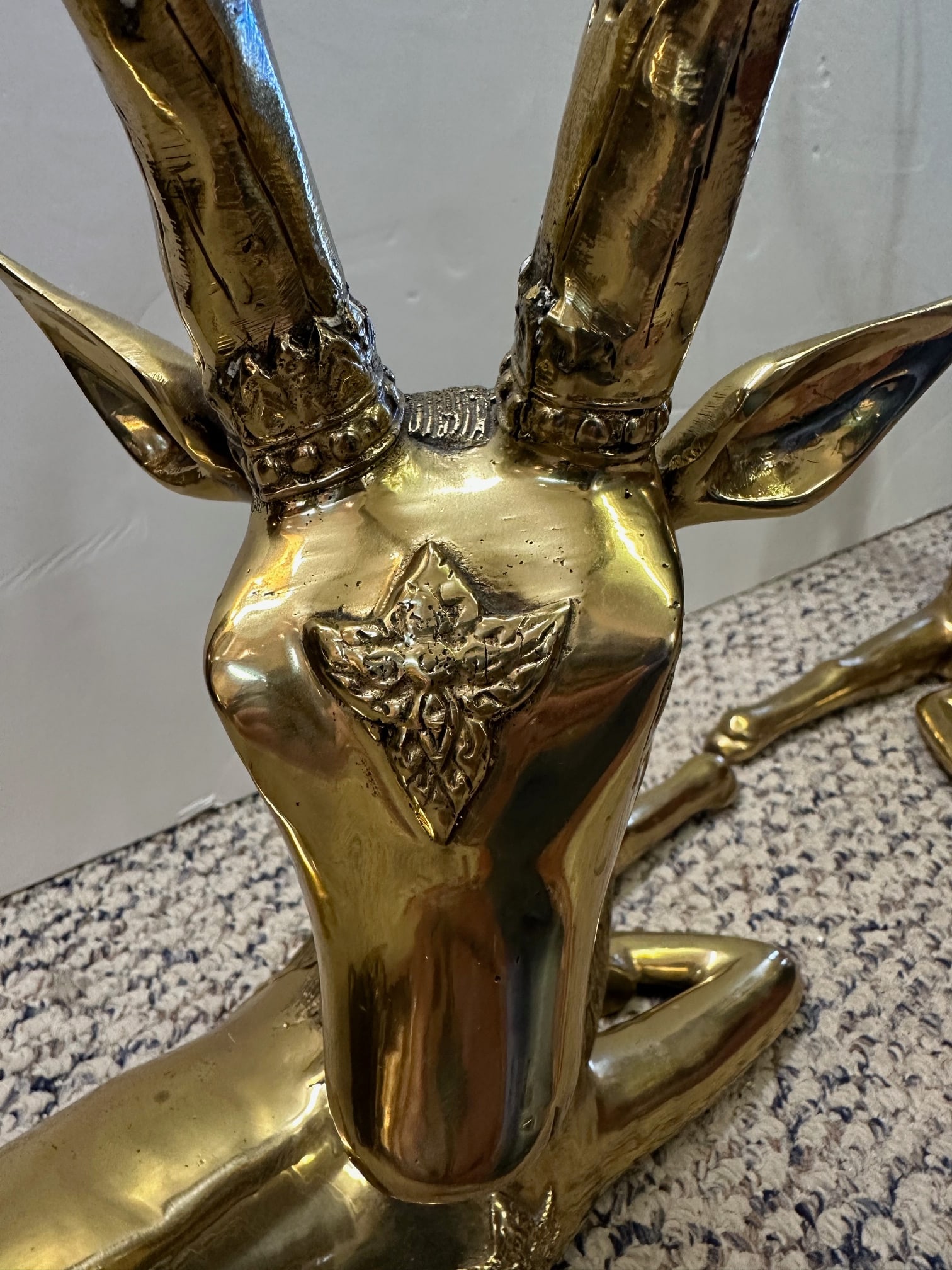 Brass Deer Sculptures -a Pair - 3