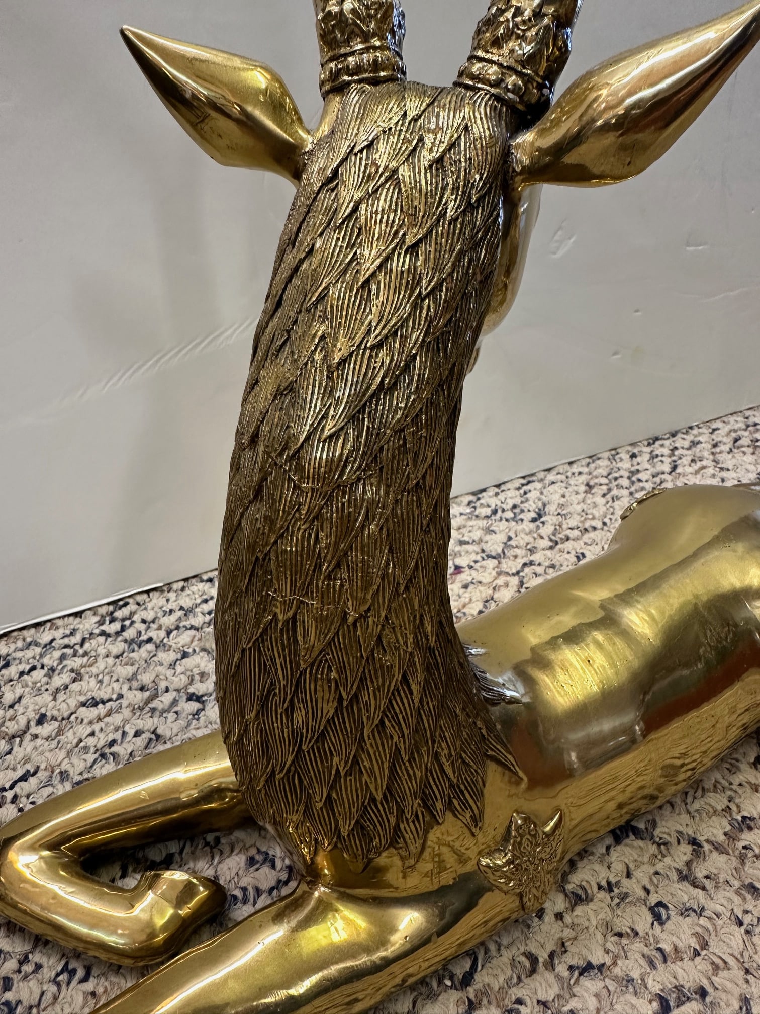 Brass Deer Sculptures -a Pair - 5