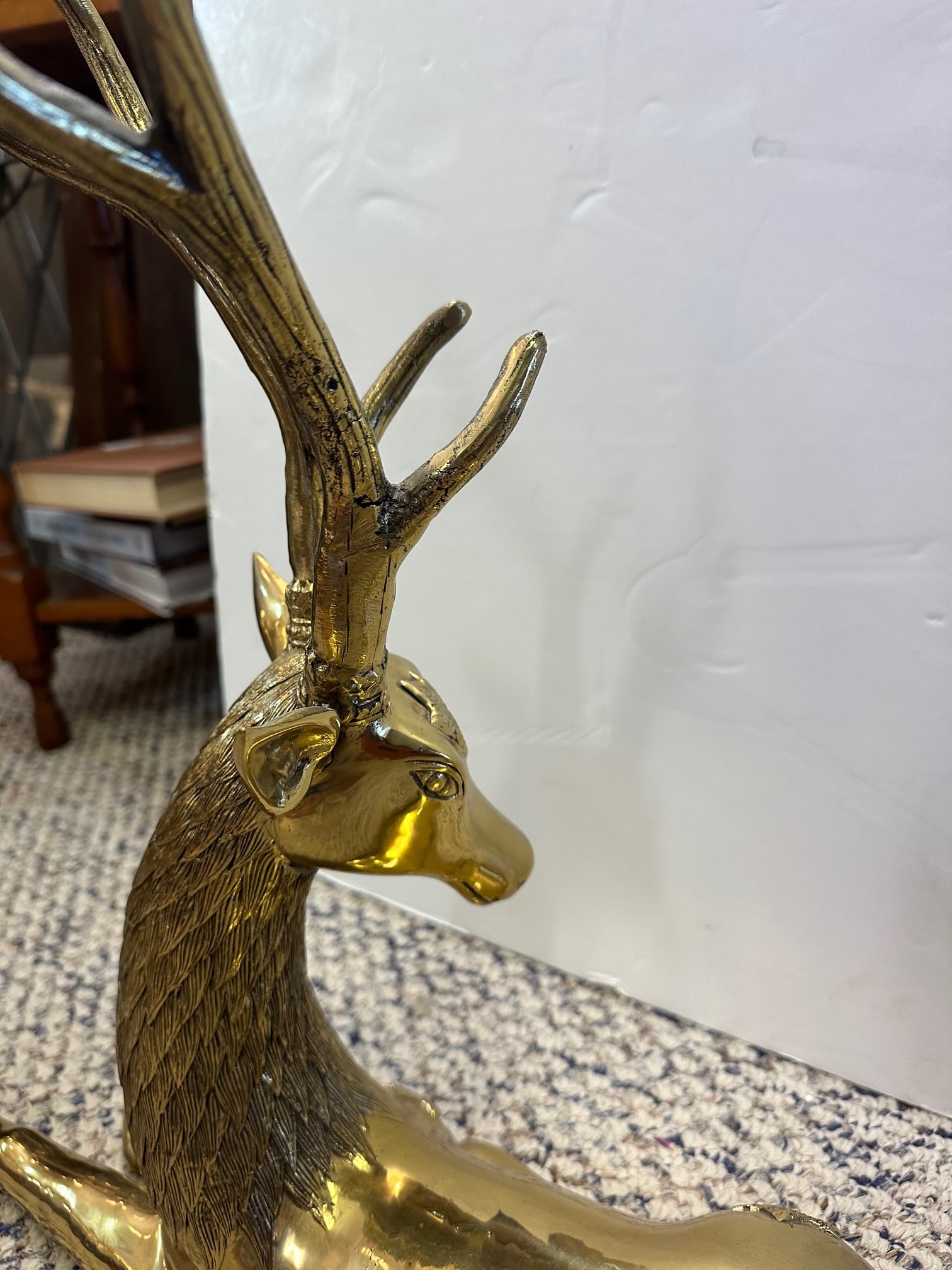 Brass Deer Sculptures -a Pair - 6