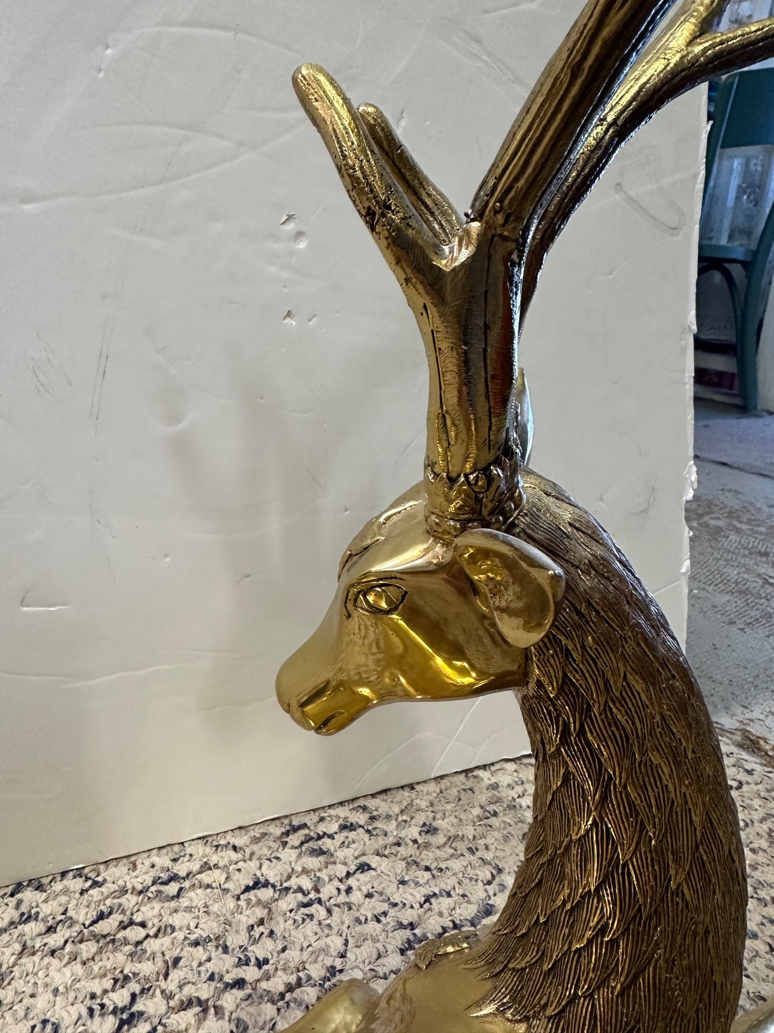 Brass Deer Sculptures -a Pair - 7