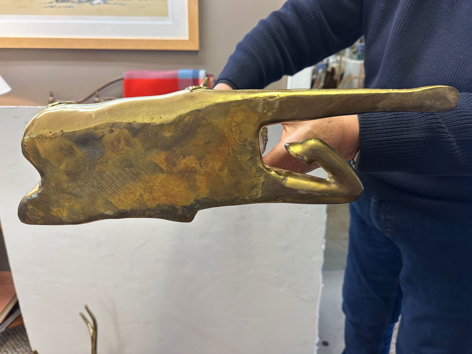 Brass Deer Sculptures -a Pair - 9