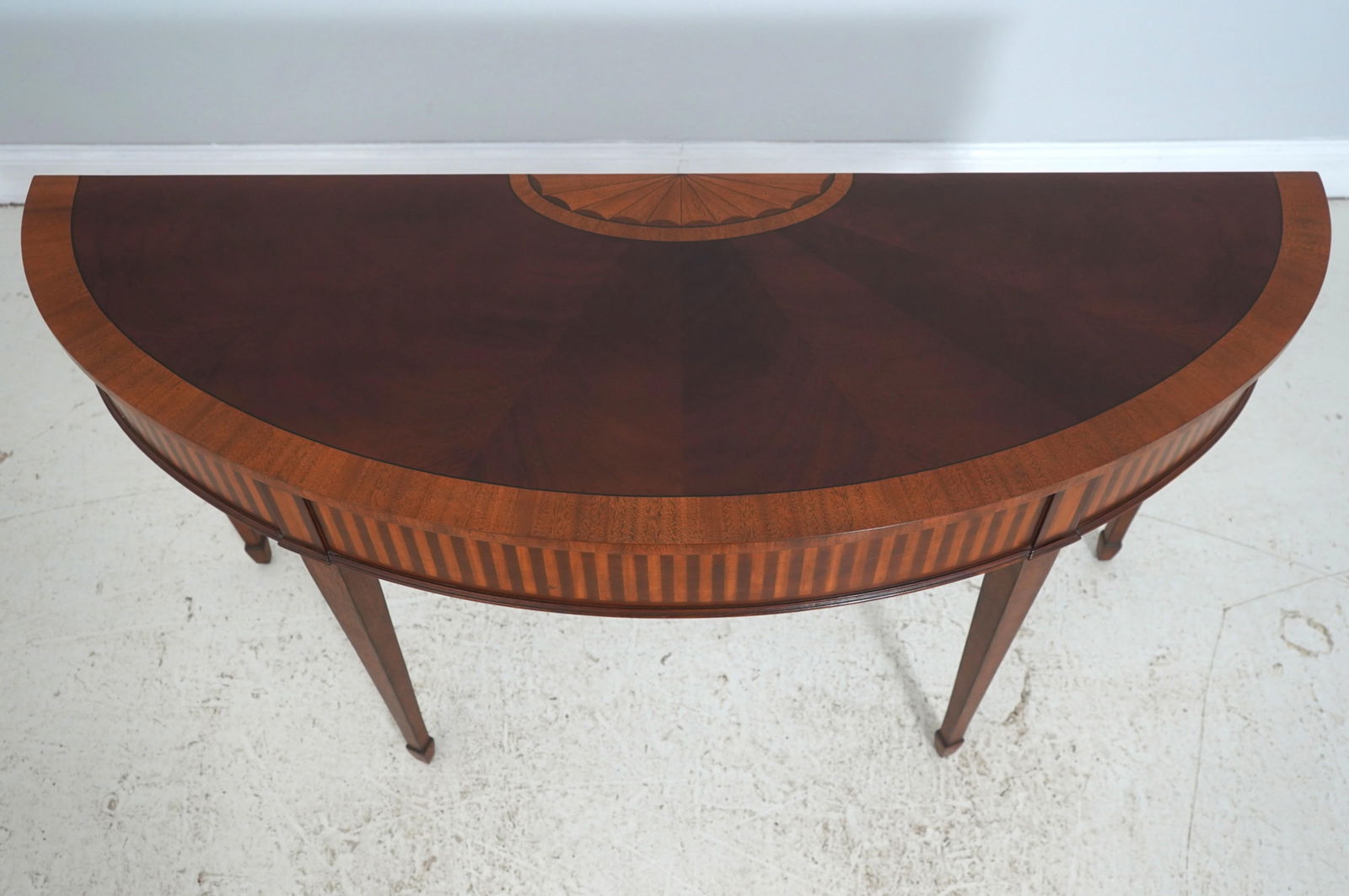 Ethan Allen Federal Inlaid Mahogany Console Table - 2