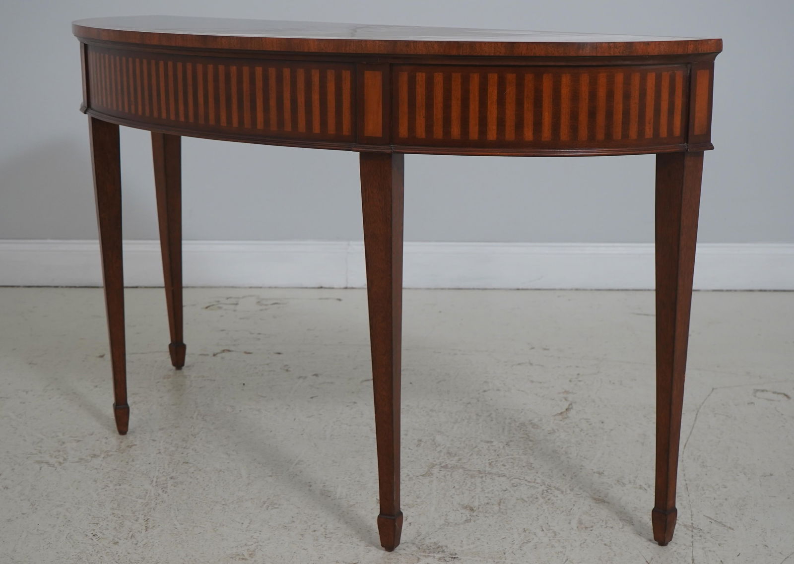 Ethan Allen Federal Inlaid Mahogany Console Table - 3