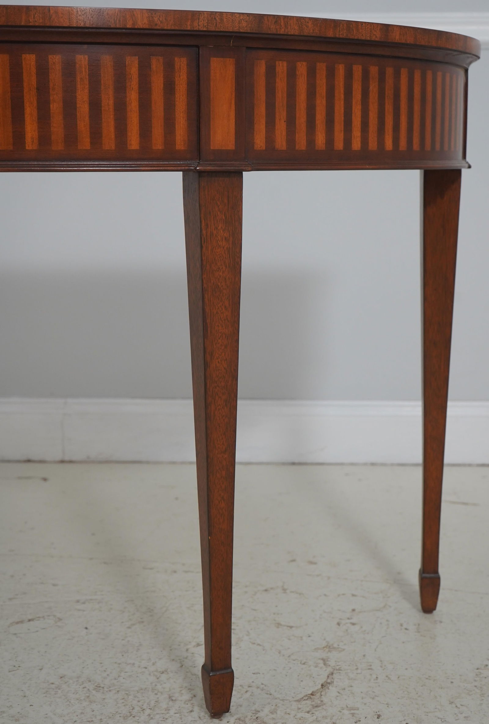Ethan Allen Federal Inlaid Mahogany Console Table - 4