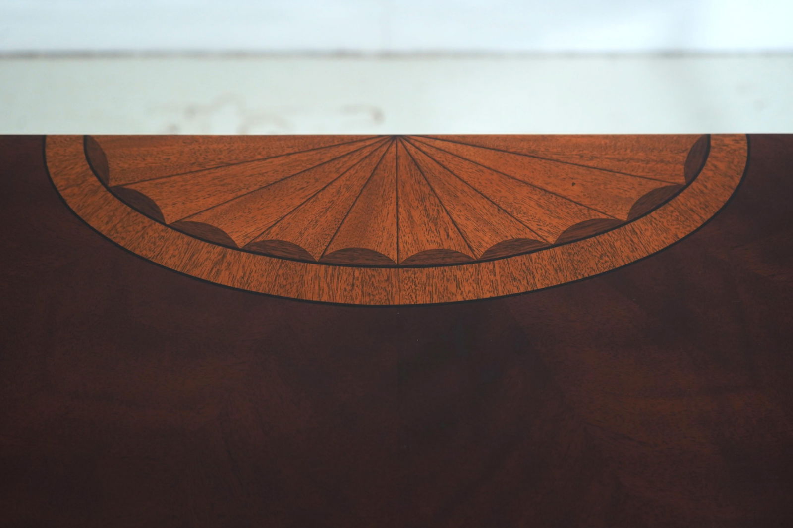 Ethan Allen Federal Inlaid Mahogany Console Table - 8