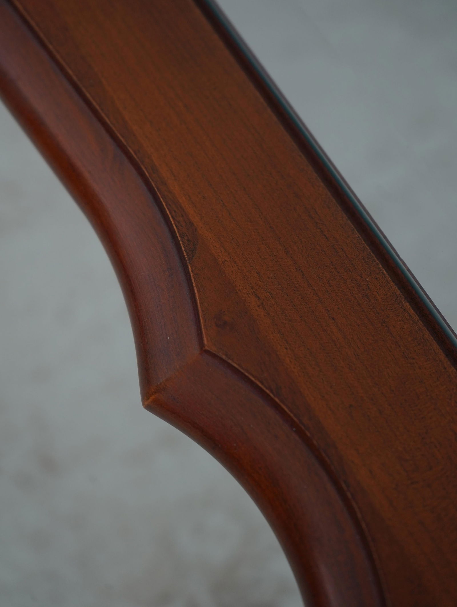 Pennsylvania House Cherry Glass Top Coffee Table - 8