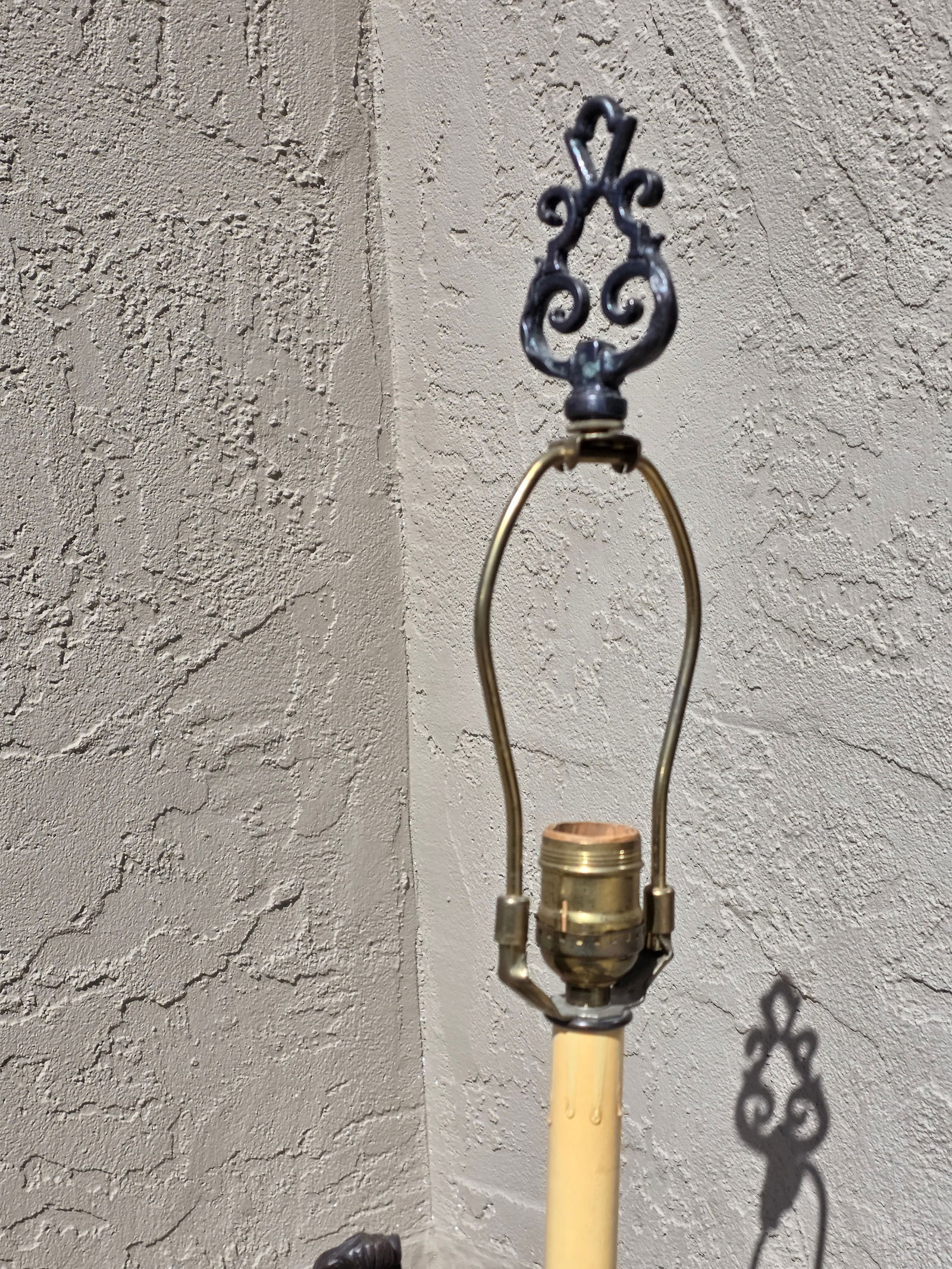 Figural Bronze Patinated Lamp - 3