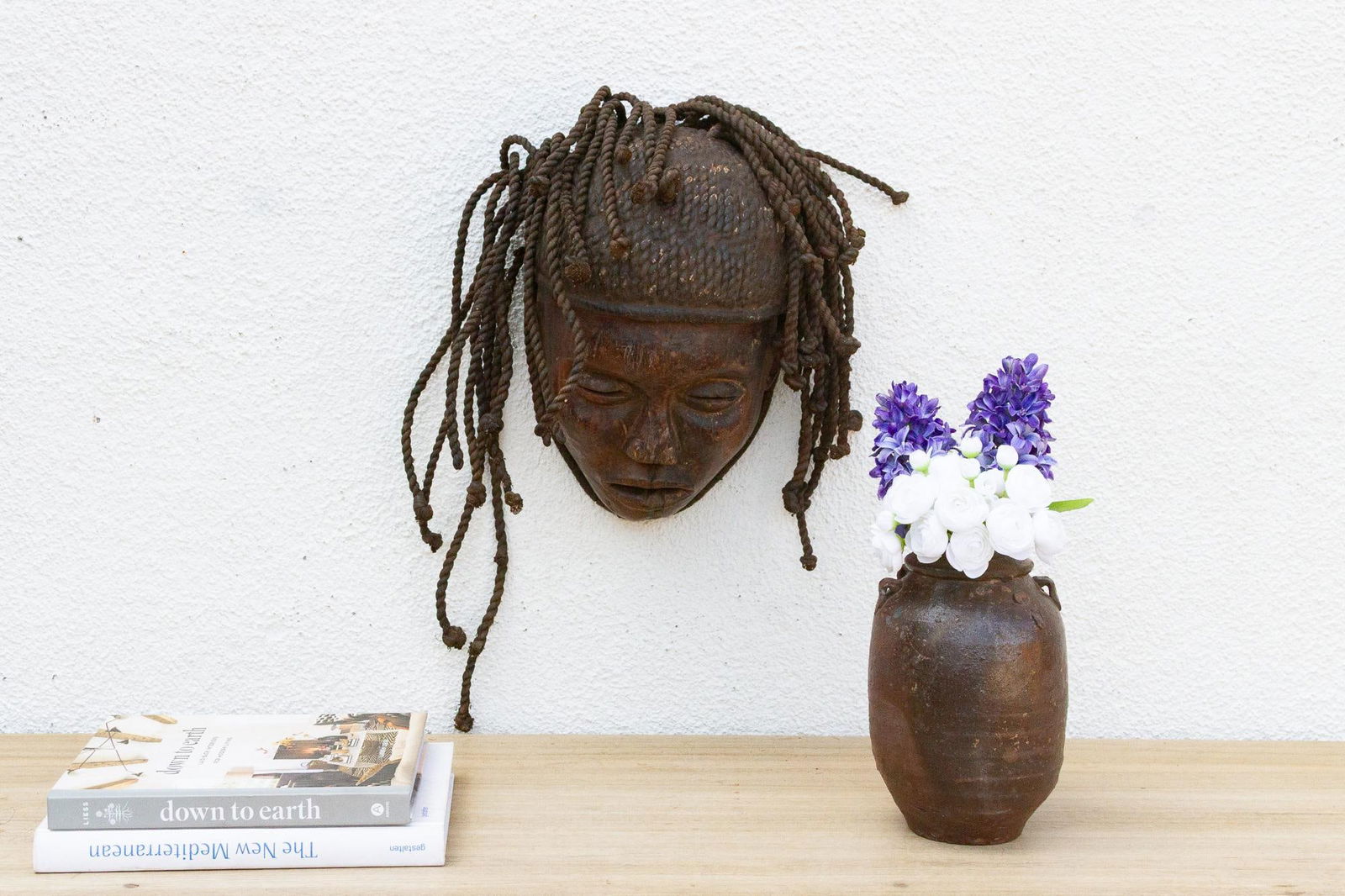 Old Wooden Braided Beauty Mask - 2