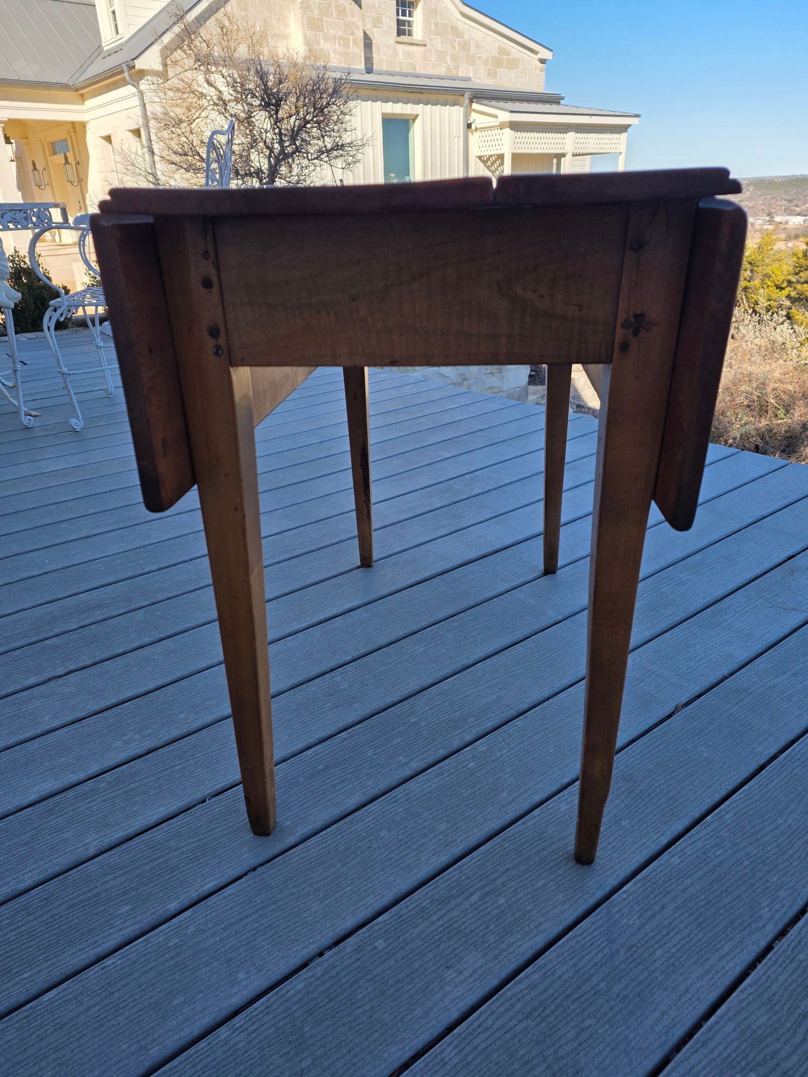 Early 19th Century Fruitwood Drop Leaf Table - 10