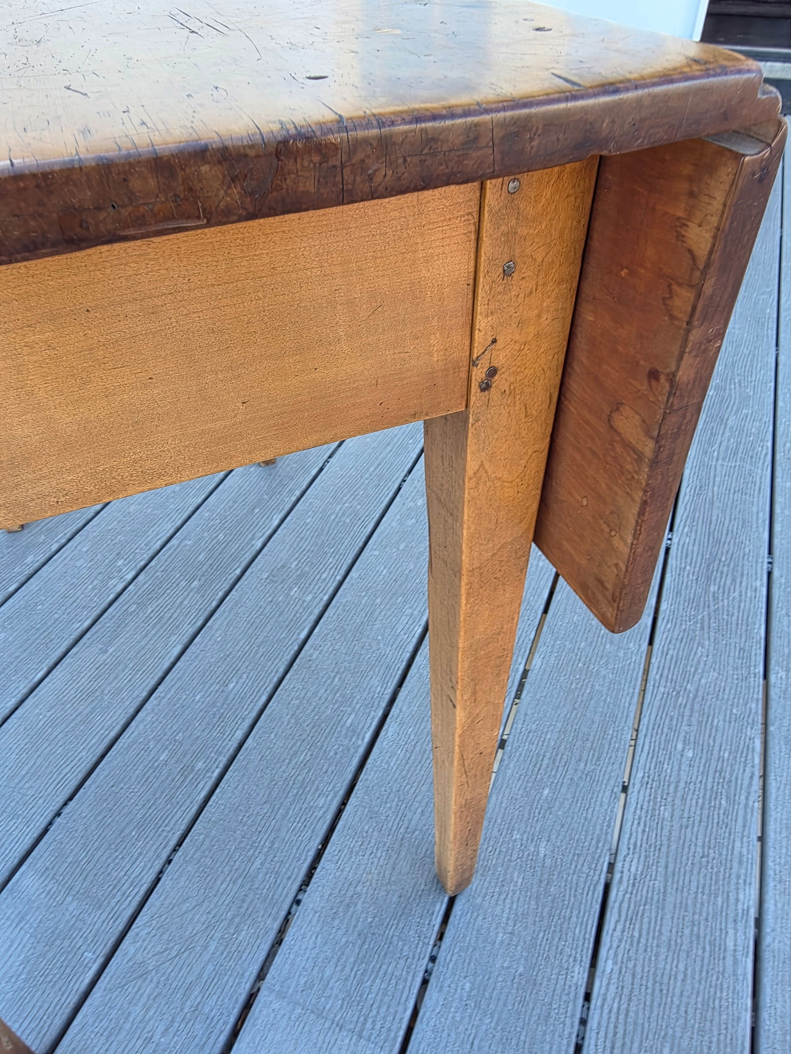 Early 19th Century Fruitwood Drop Leaf Table - 12