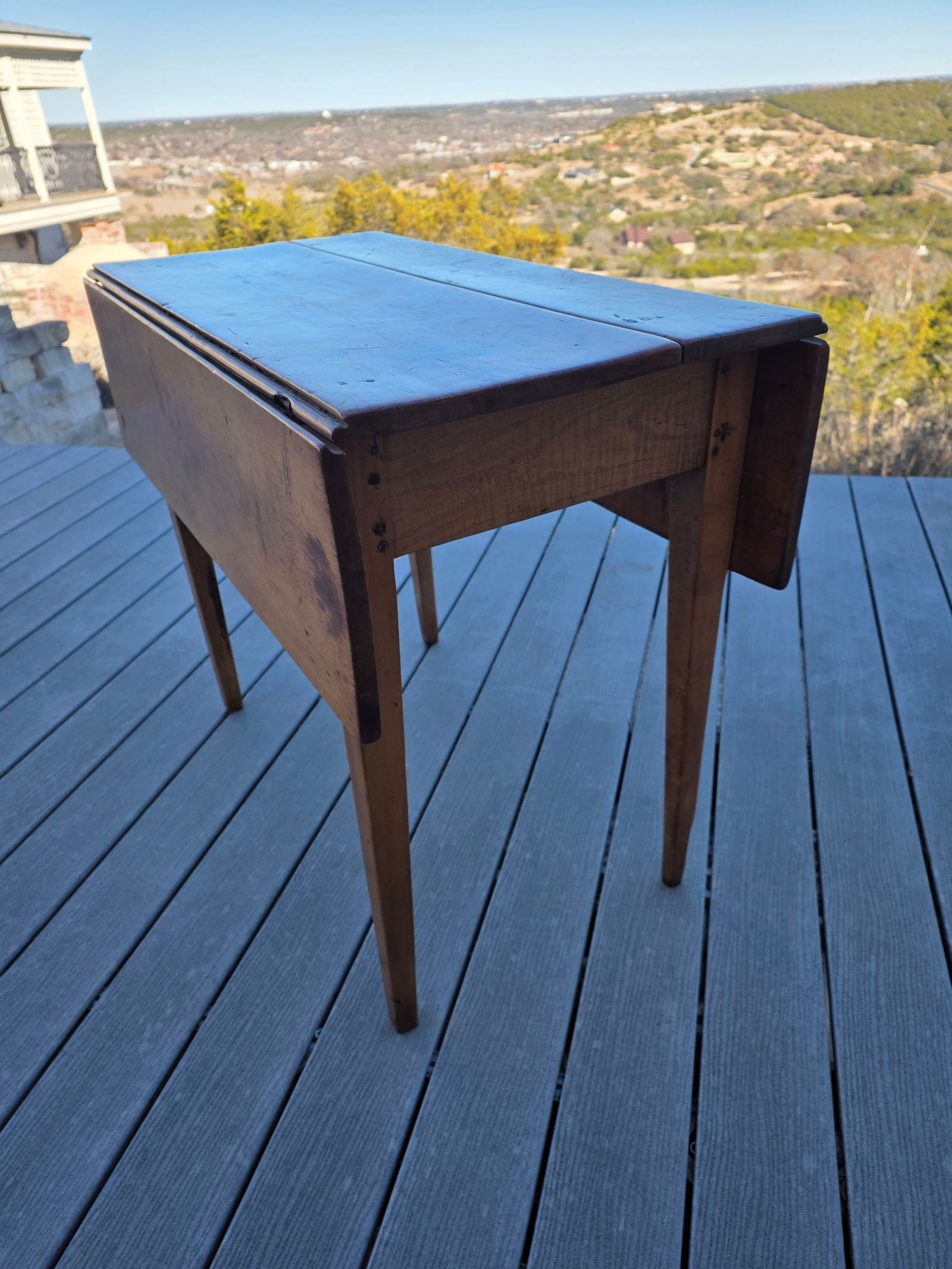 Early 19th Century Fruitwood Drop Leaf Table - 8