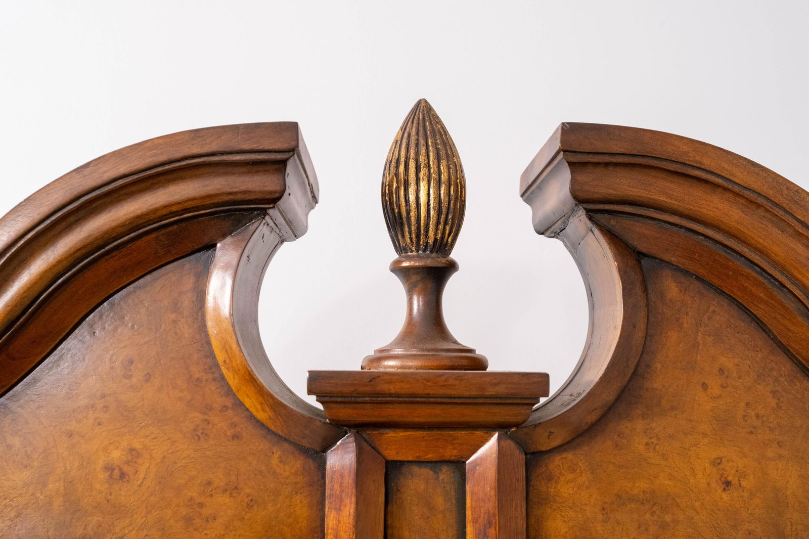 Theodore Alexander Burl Wood Barley Twist Tall Chevel Dressing Mirror - 7