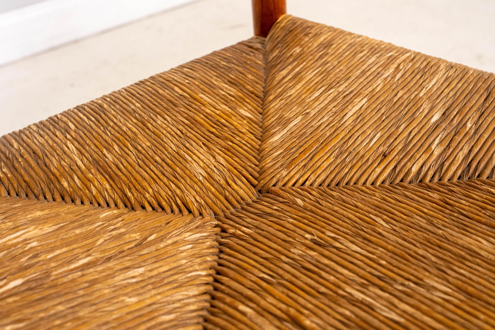 Set of 4 Maple Rush Seat Ladder Back Chairs - 12