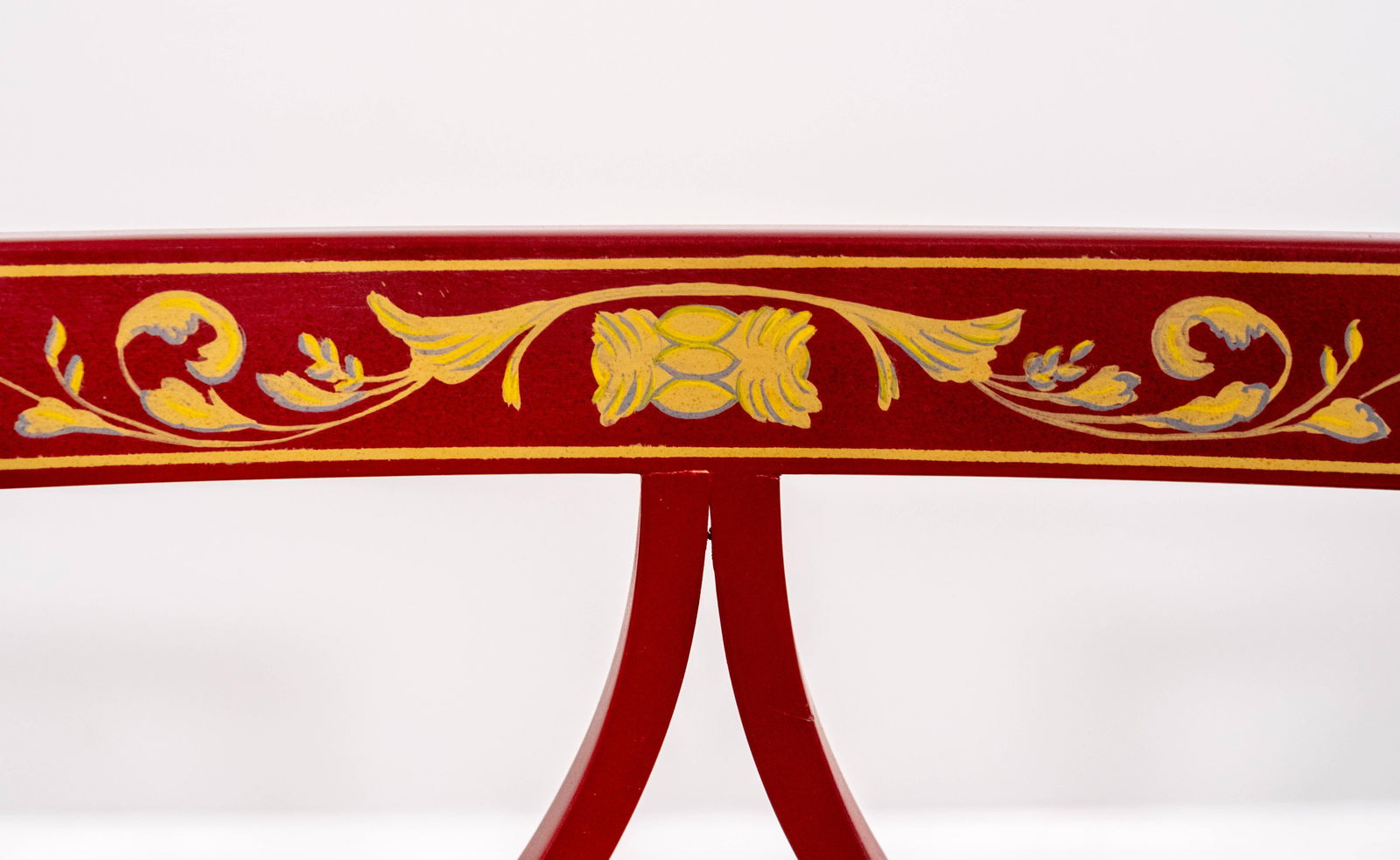 Pair Neoclassical Adams Style Hand Paint Decorated Armchairs - 11