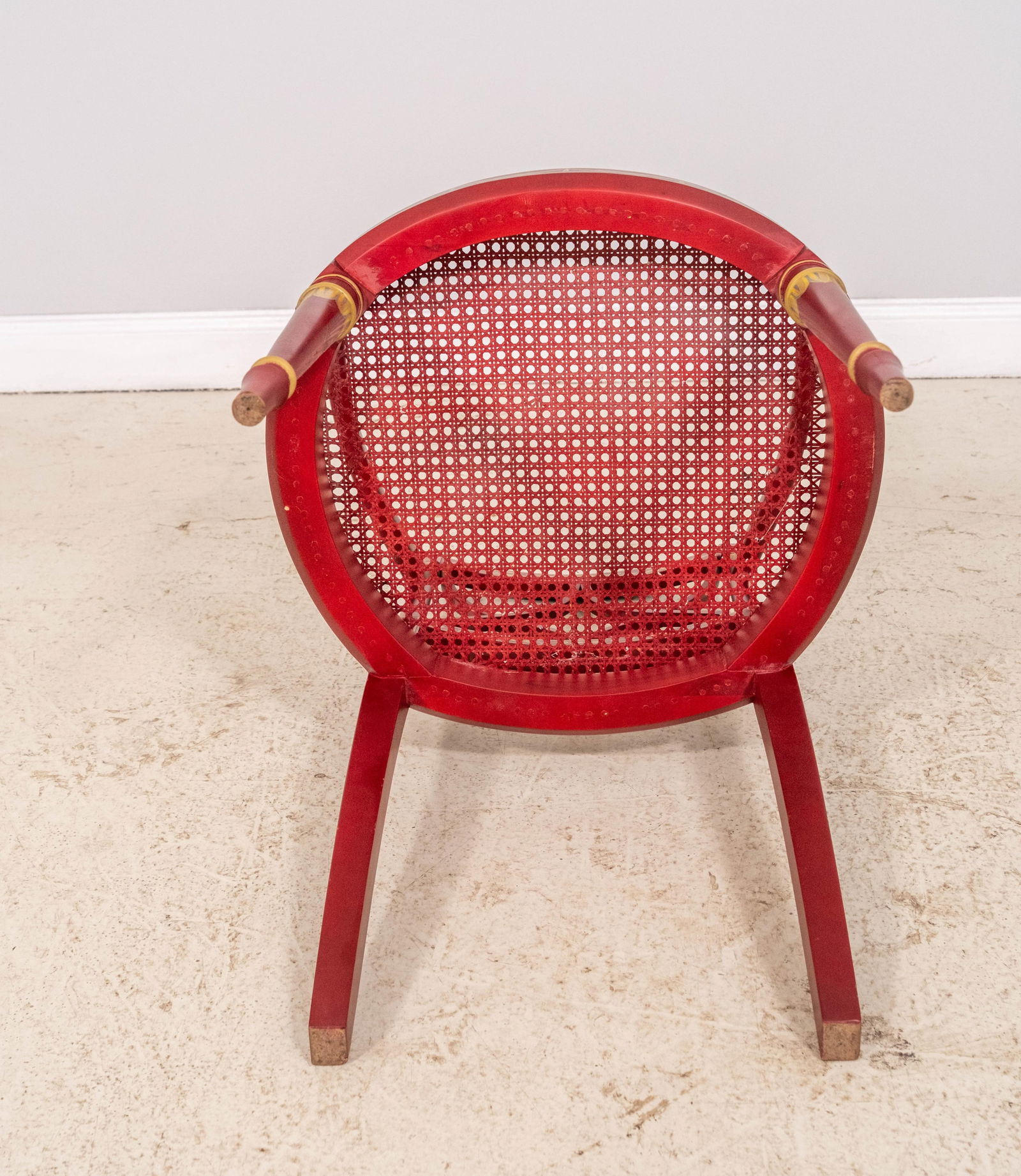 Pair Neoclassical Adams Style Hand Paint Decorated Armchairs - 18