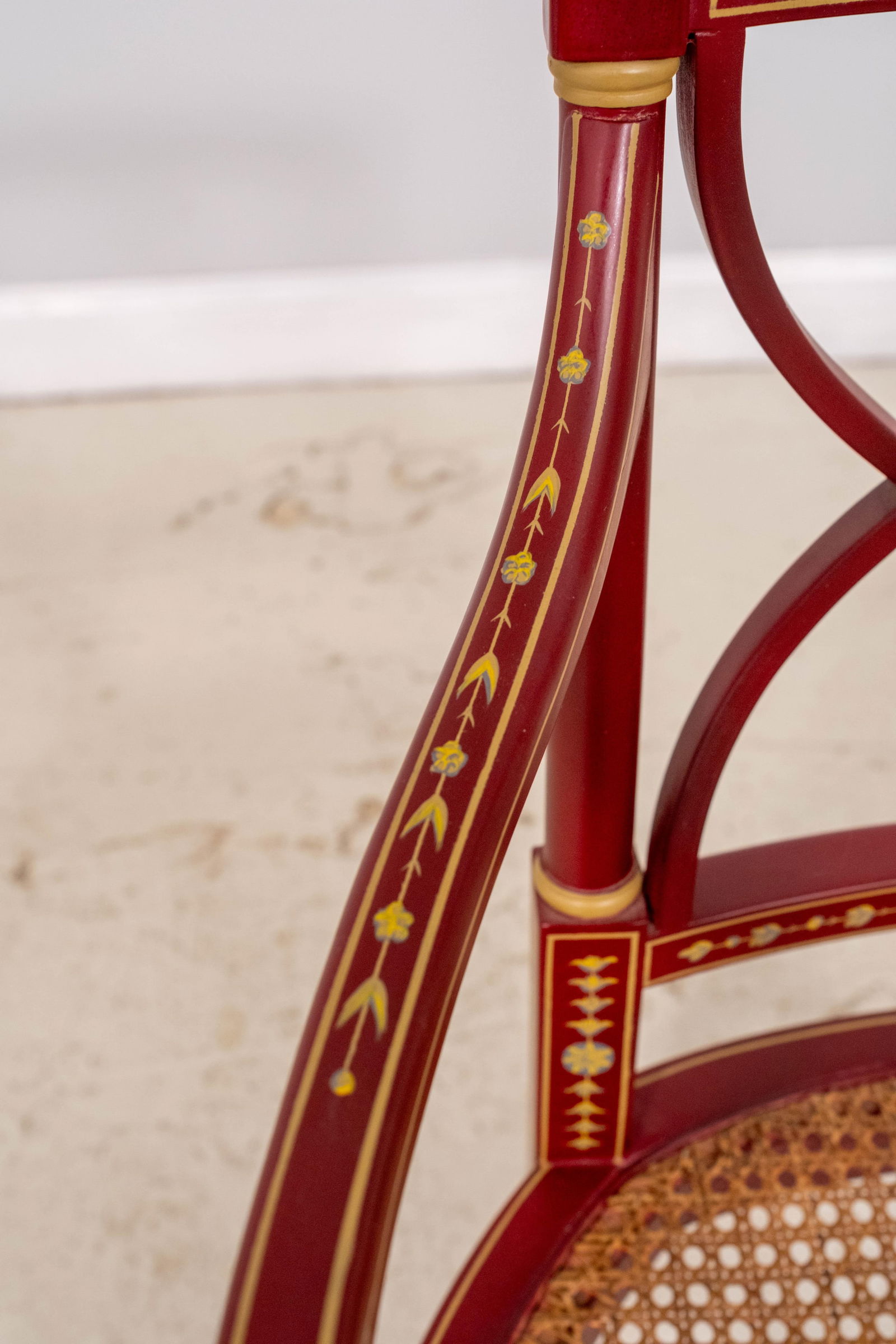 Pair Neoclassical Hand Paint Decorated Adams Style Armchairs - 10