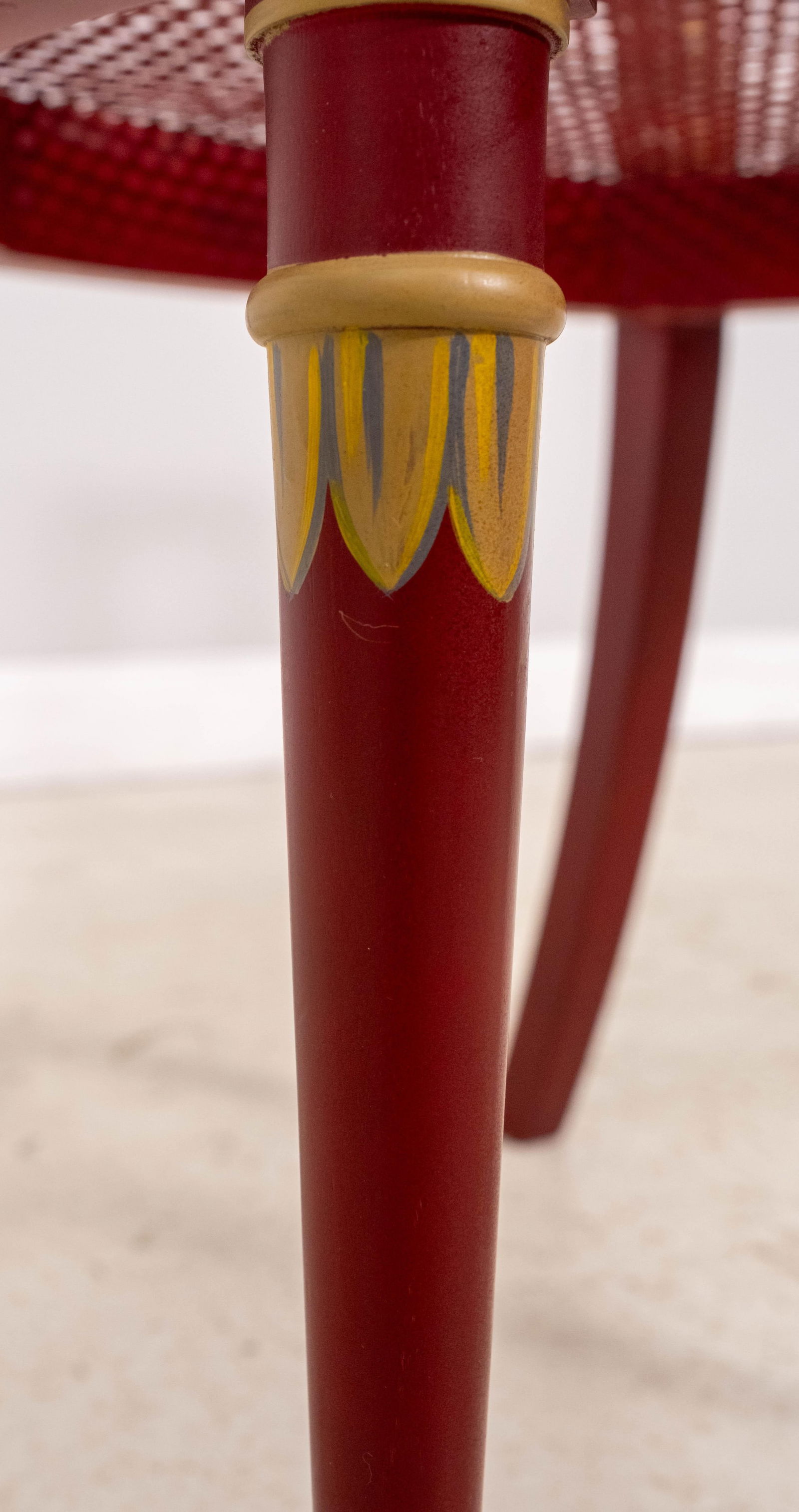 Pair Neoclassical Hand Paint Decorated Adams Style Armchairs - 17