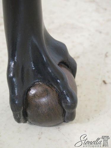 Chinoiserie Vintage Georgian Console Table W. Birdseye Maple Top - 6