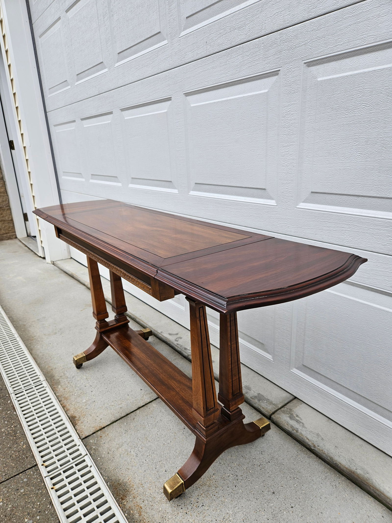 Mahogany Regency Drop Leaf Sofa or Console Table - 6