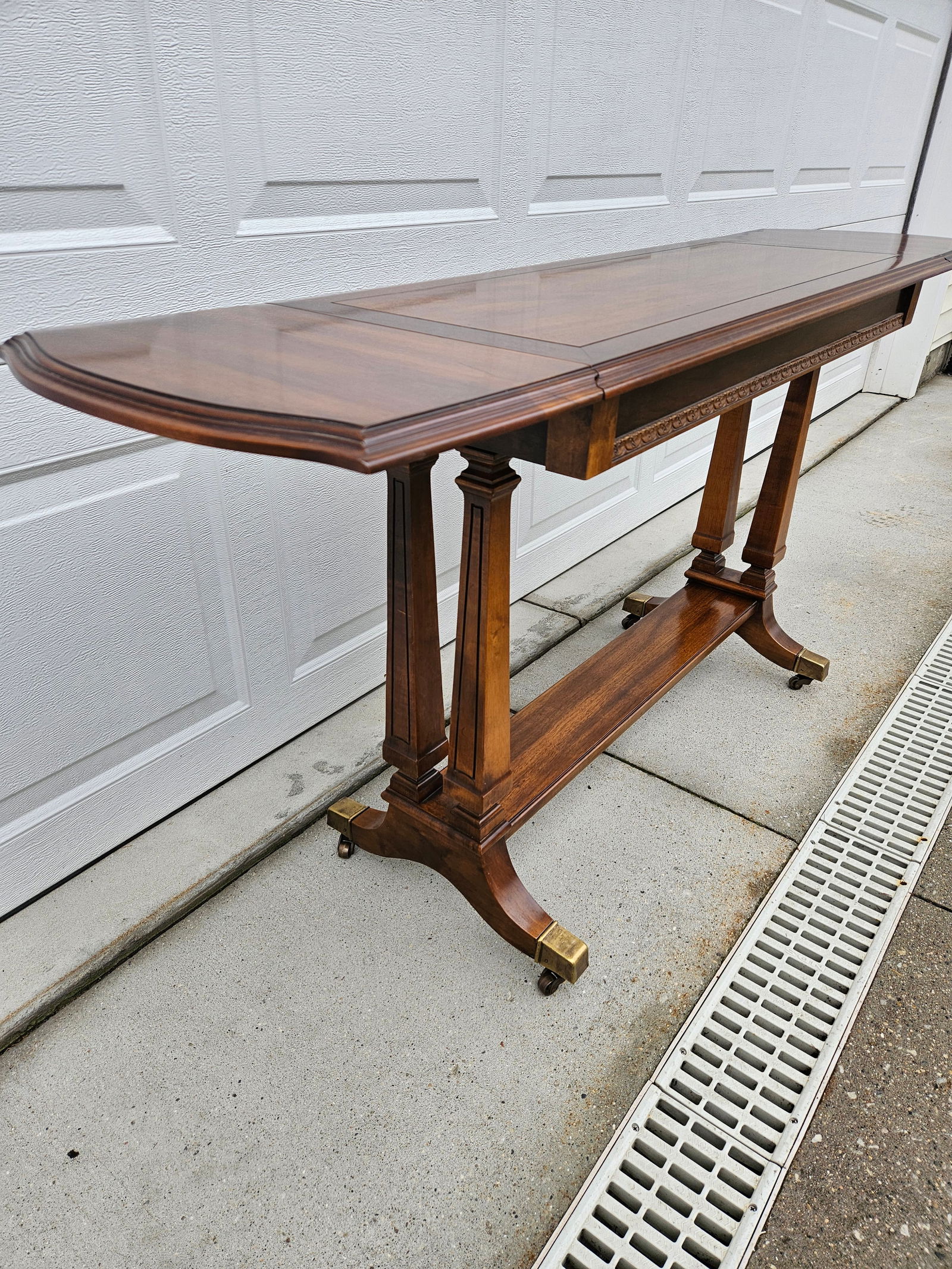 Mahogany Regency Drop Leaf Sofa or Console Table - 8