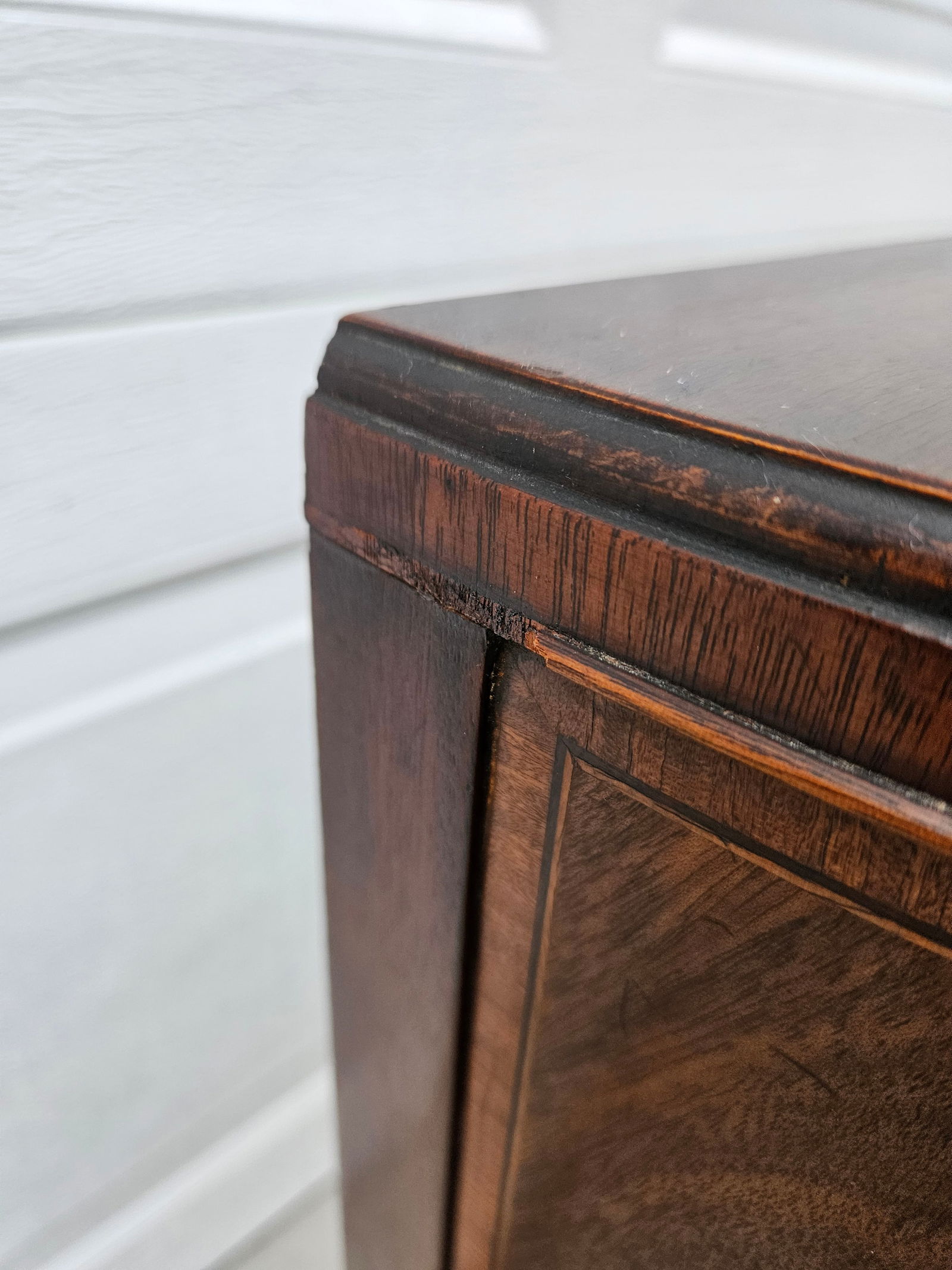 Baker Furniture Mahogany Demilune Side Table Nightstand - 13