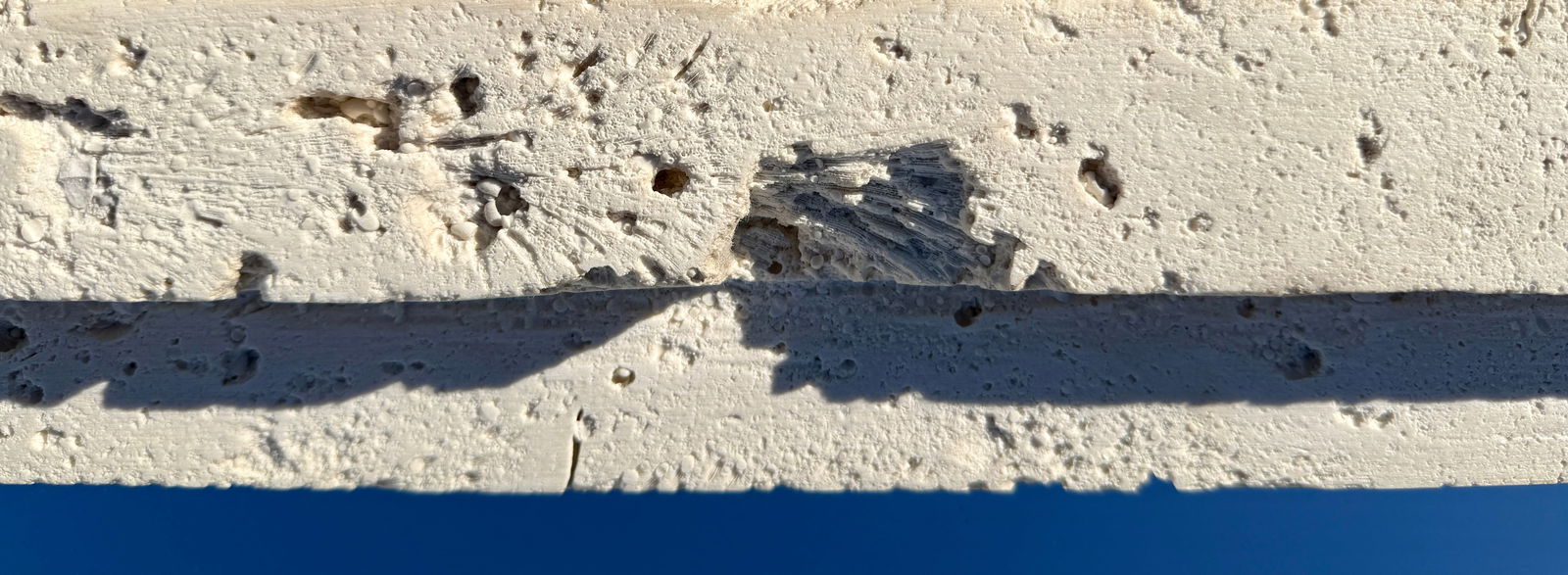 Large Composite Stone Coral Rock Modernist Wall Mirror From 70's - 6