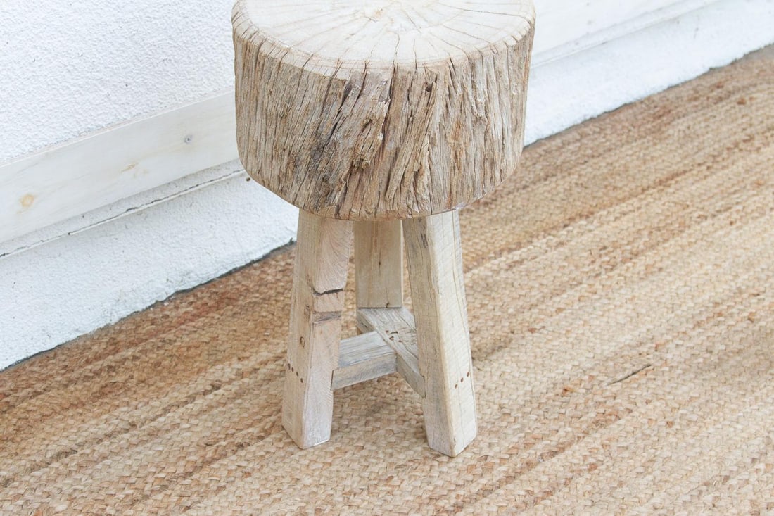 21" Tall Primitive Round Table - 4