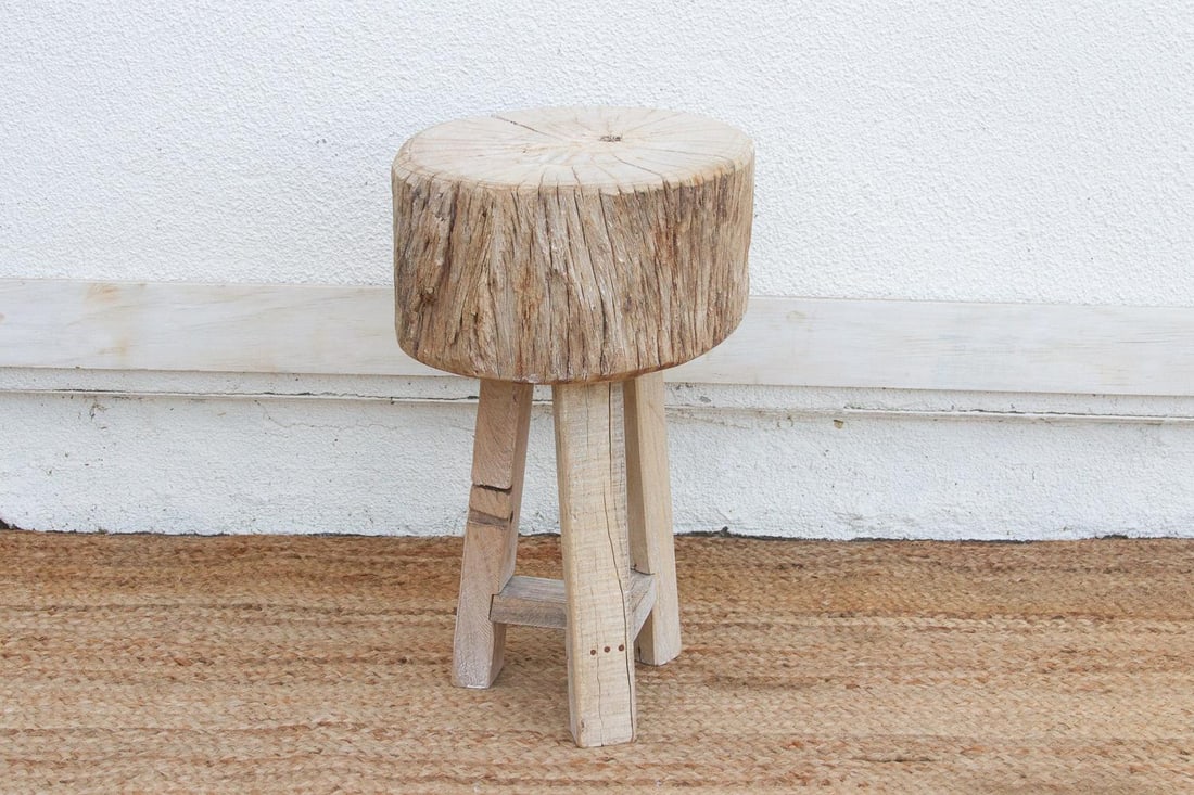 21" Tall Primitive Round Table - 5