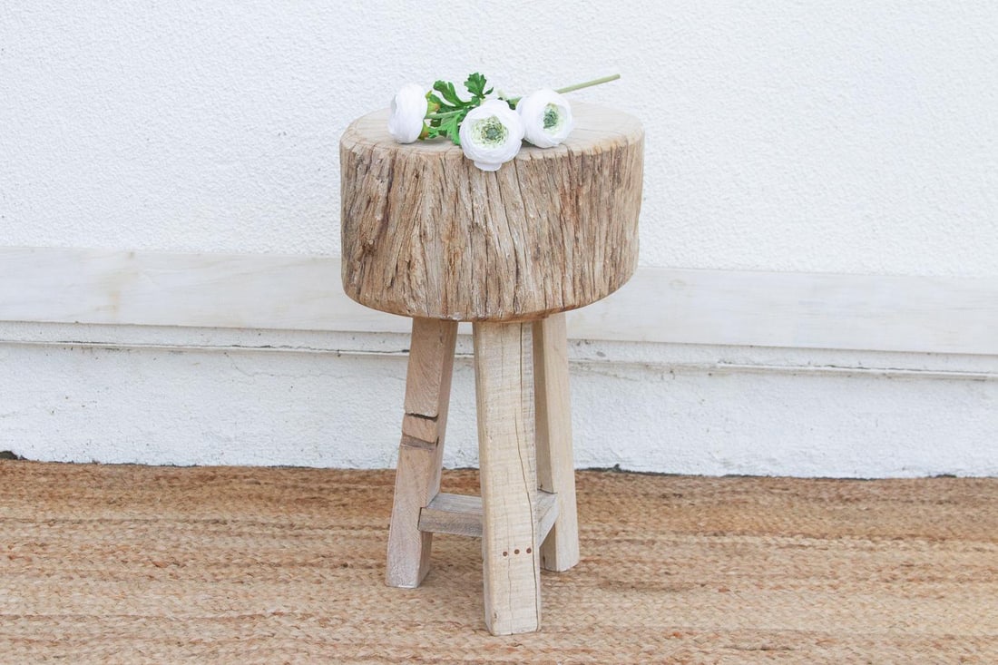 21" Tall Primitive Round Table - 6