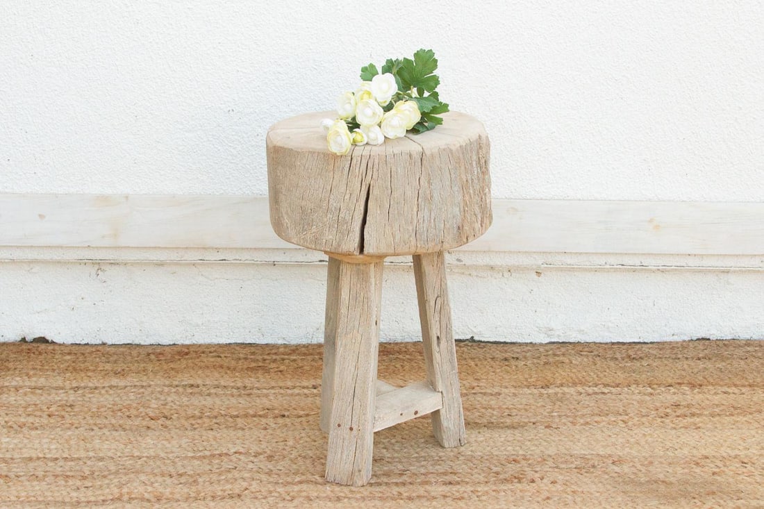 Organic Modern Metal Strap End Table - 2