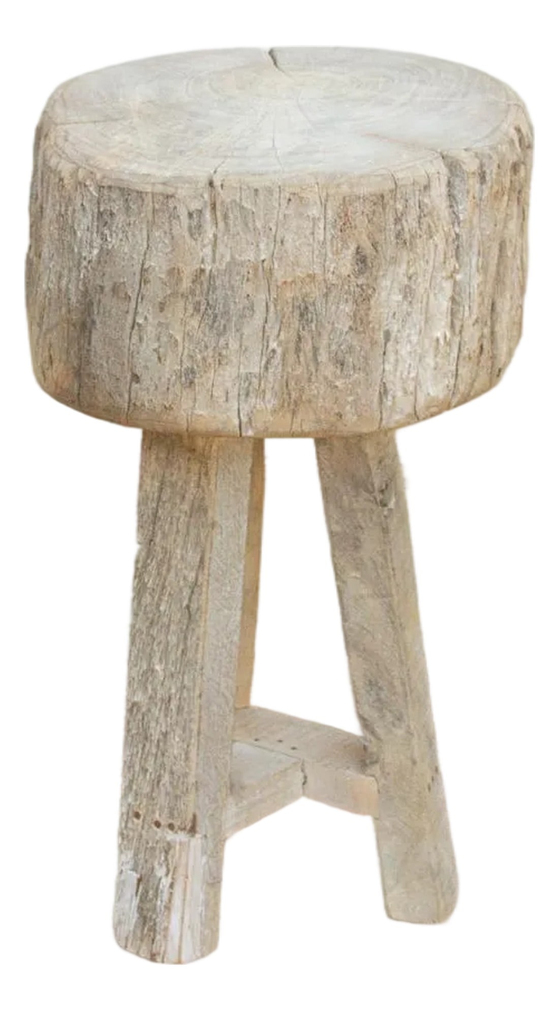 Rustic Round Table W/Thick Slab Top (1 of 6)