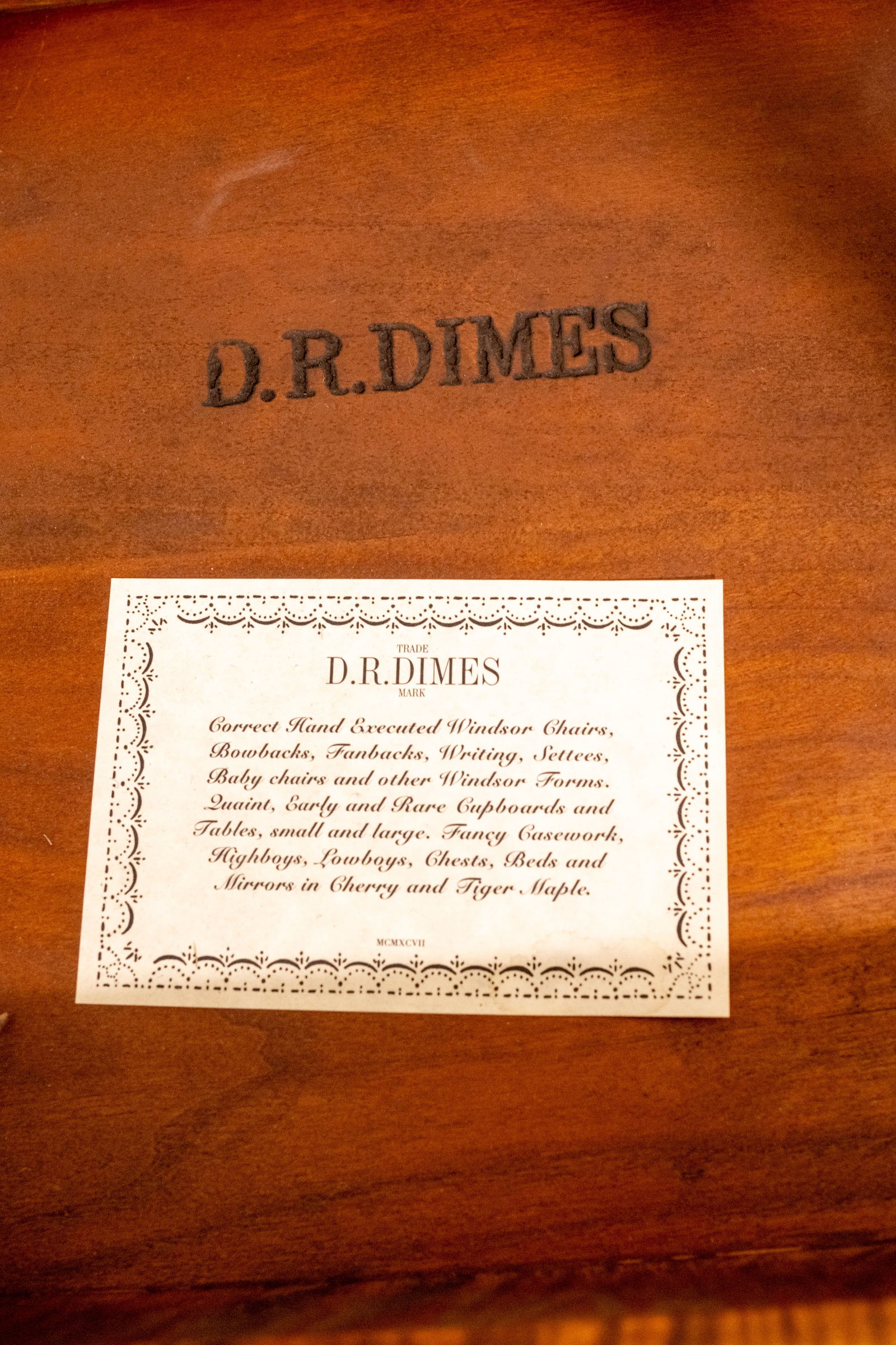 Dr Dimes Cherry & Tiger Maple Porriger Tea Table - 12