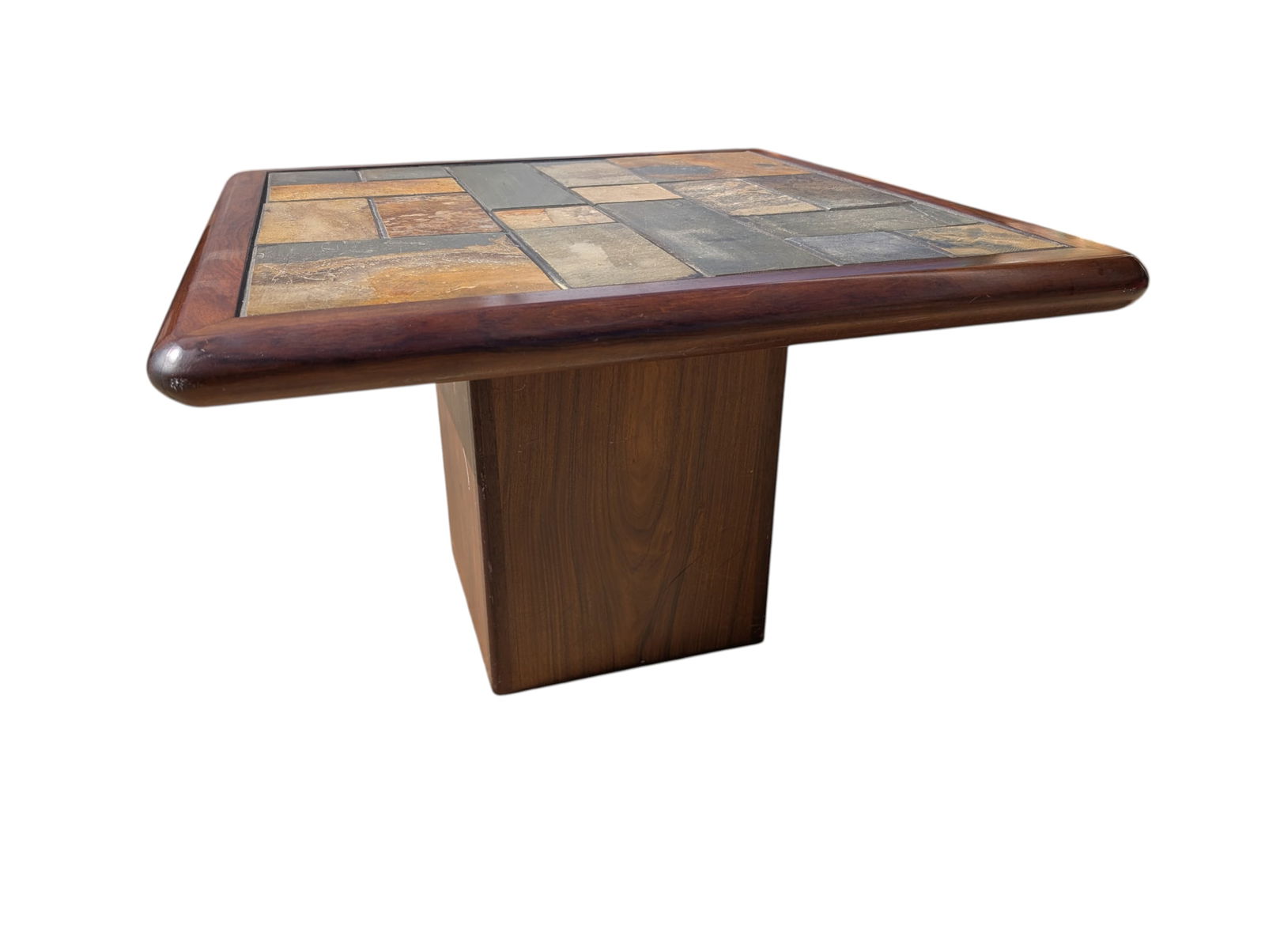 1970s Mid Century Slate Top Coffee Table After Sven Olsen - 2