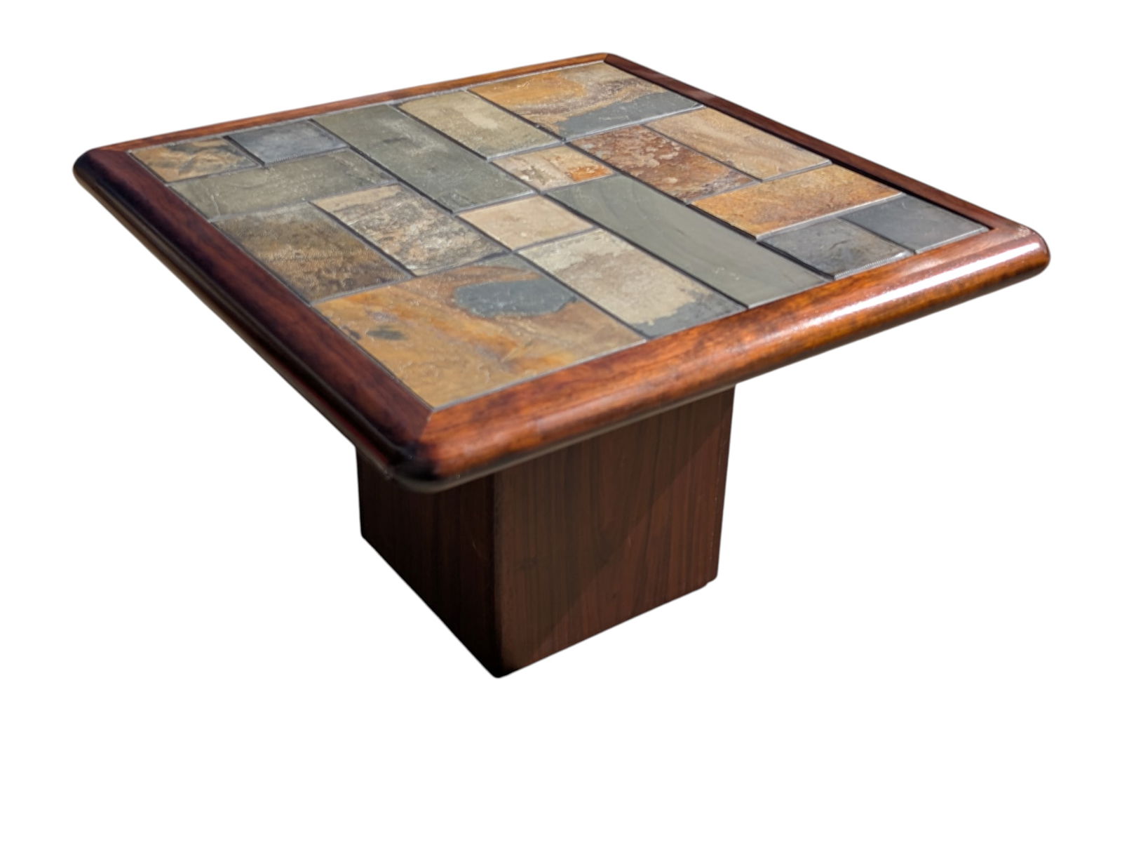 1970s Mid Century Slate Top Coffee Table After Sven Olsen - 3