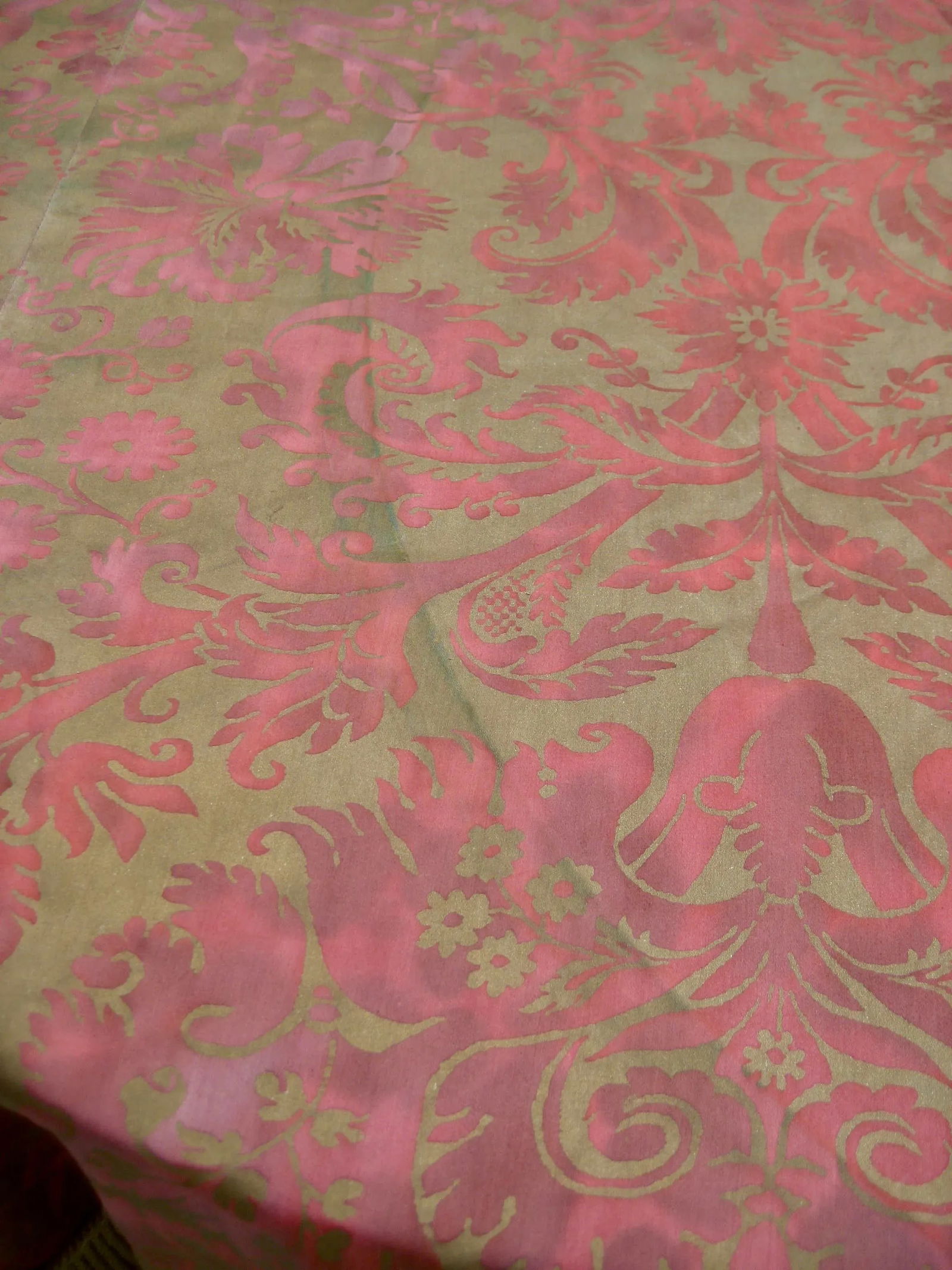 Vintage Fortuny DeMedici Round Tablecloth - 4