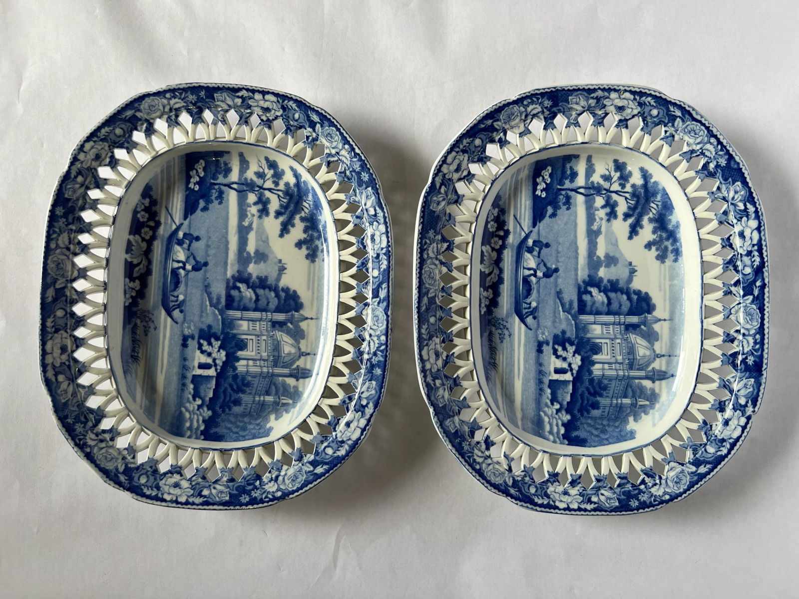 Mid 19th Century Davenport Porcelain ââ‚¬Å“Fisherman & Mosqueâ - 2