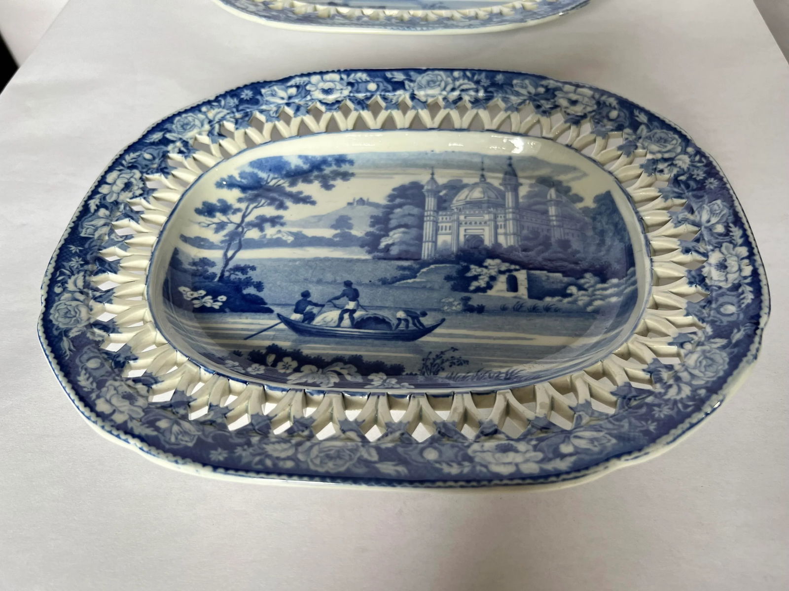 Mid 19th Century Davenport Porcelain ââ‚¬Å“Fisherman & Mosqueâ - 5