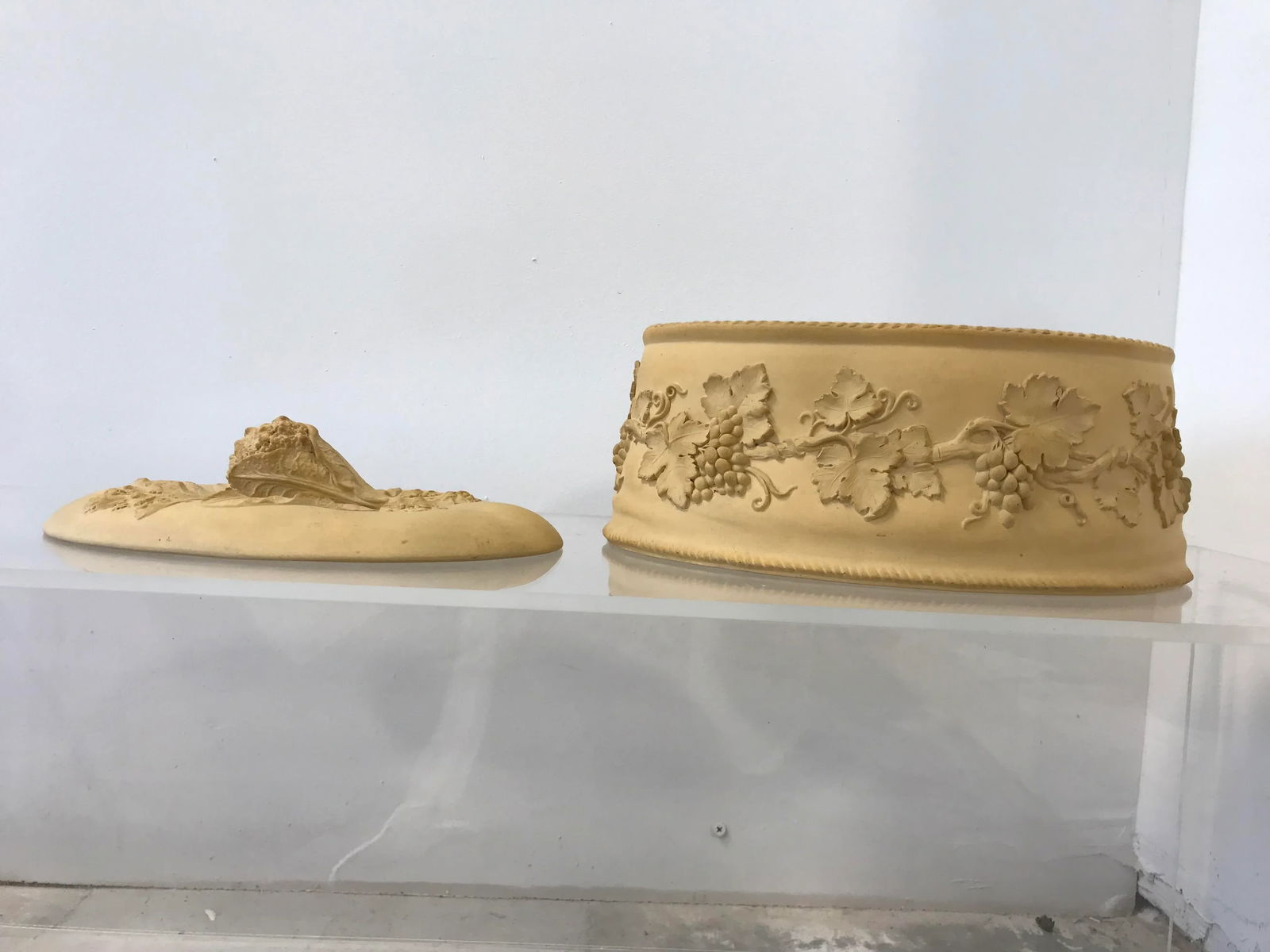 Late 19th Century Large Antique Wedgwood Caneware Cabbage Finial Game Pie Dish / Tureen C1870 #3 - 4