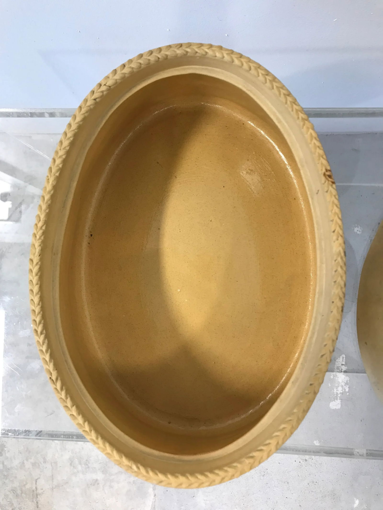 Late 19th Century Large Antique Wedgwood Caneware Cabbage Finial Game Pie Dish / Tureen C1870 #3 - 9