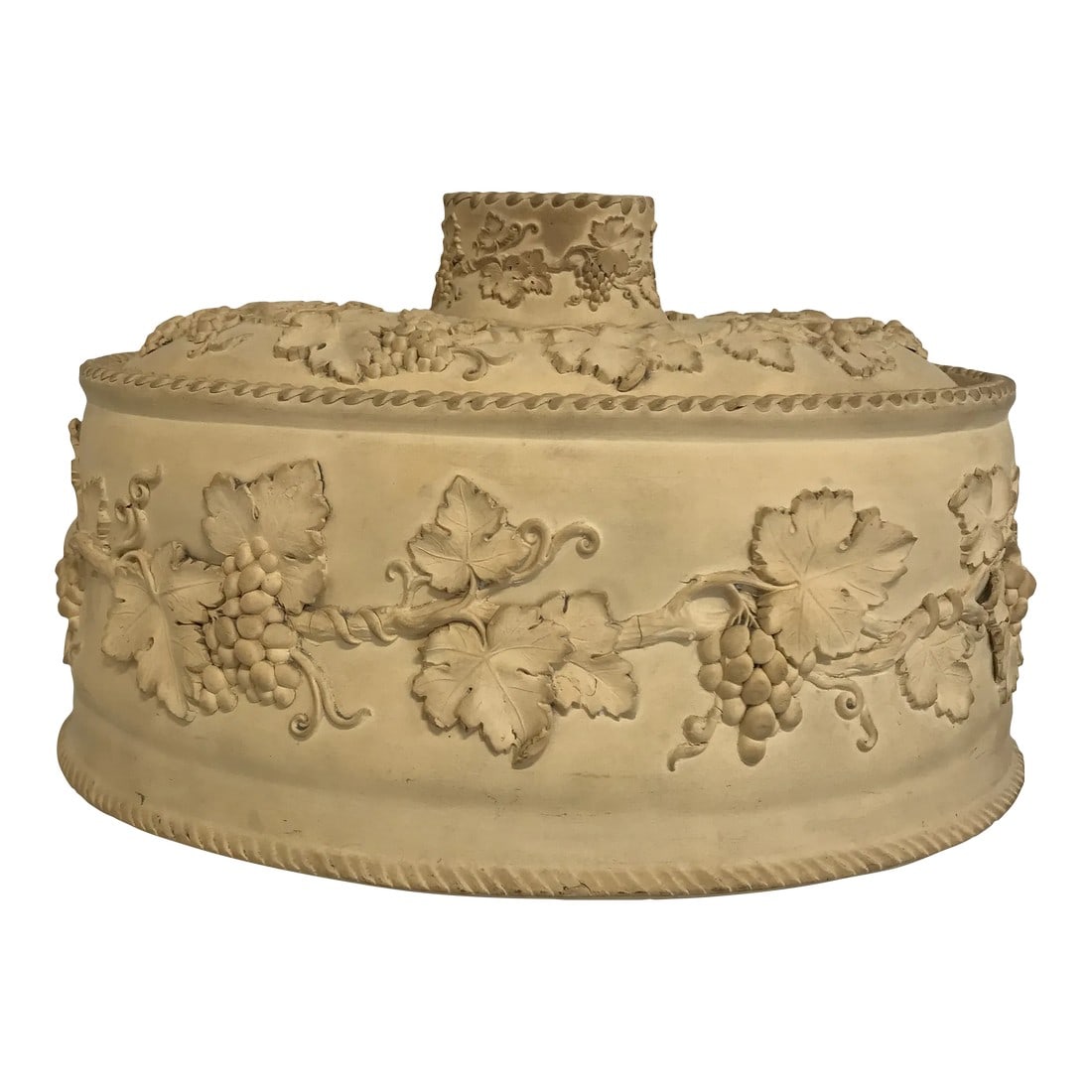 Late 19th Century Large 3pc Antique Wedgwood Caneware Game Pie Dish / Tureen C1870 #4: Fine quality antique Wedgwood 3pc cane ware game pie dish with foliate and grape vine motif to body. Original liner included. Condition: Alterations: Original Condition Unaltered Imperfections: