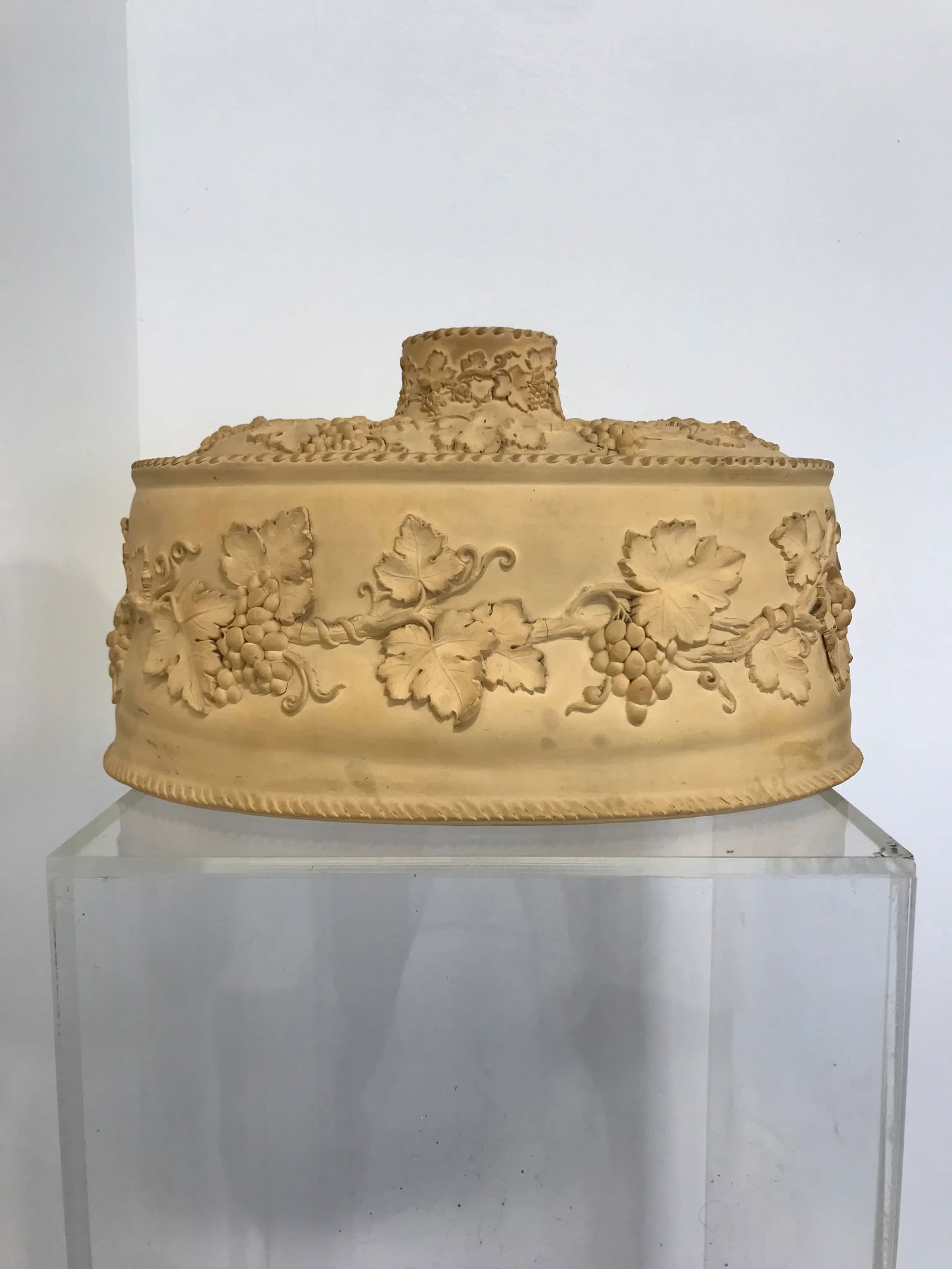 Late 19th Century Large 3pc Antique Wedgwood Caneware Game Pie Dish / Tureen C1870 #4 - 2