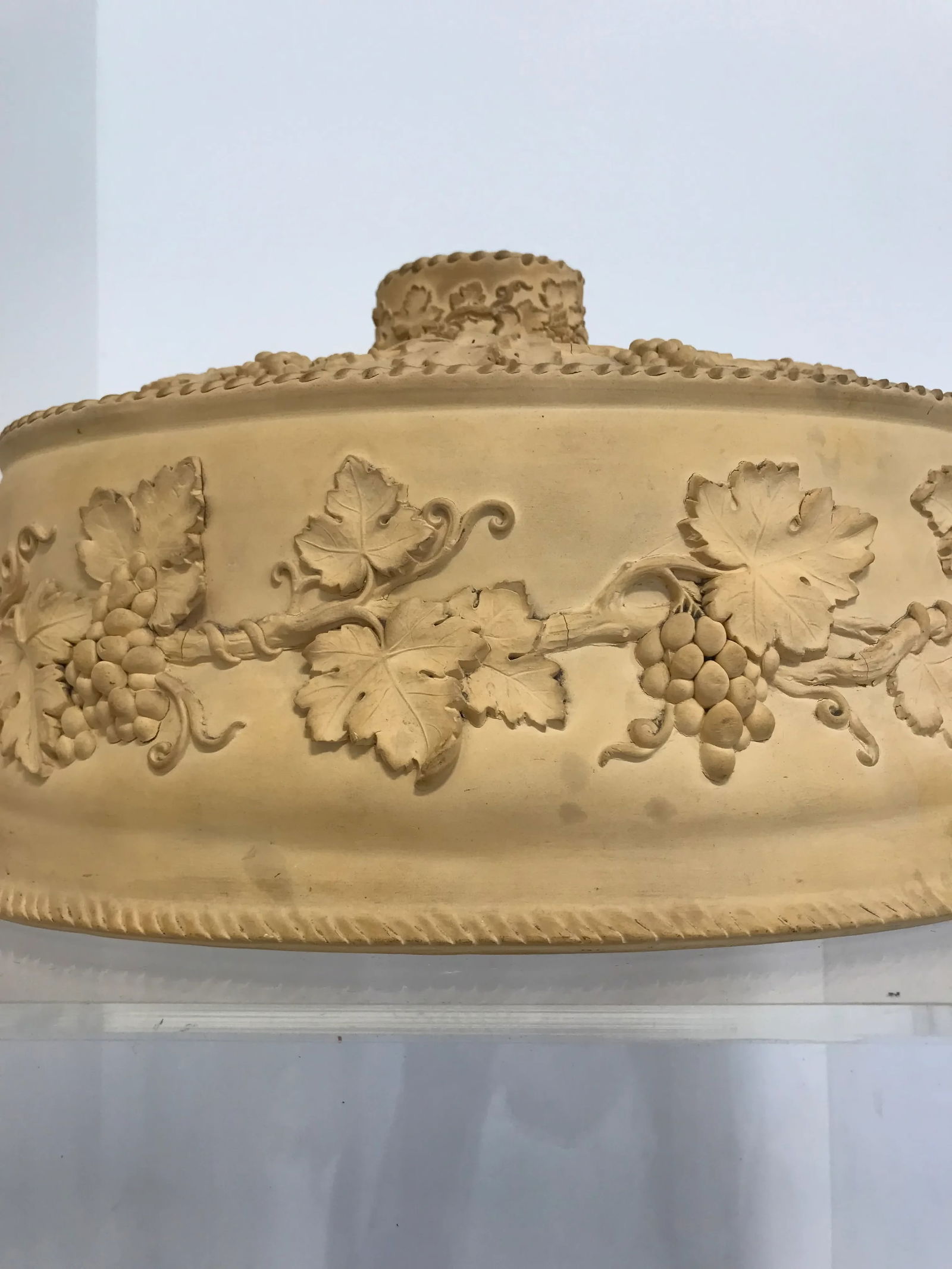 Late 19th Century Large 3pc Antique Wedgwood Caneware Game Pie Dish / Tureen C1870 #4 - 3