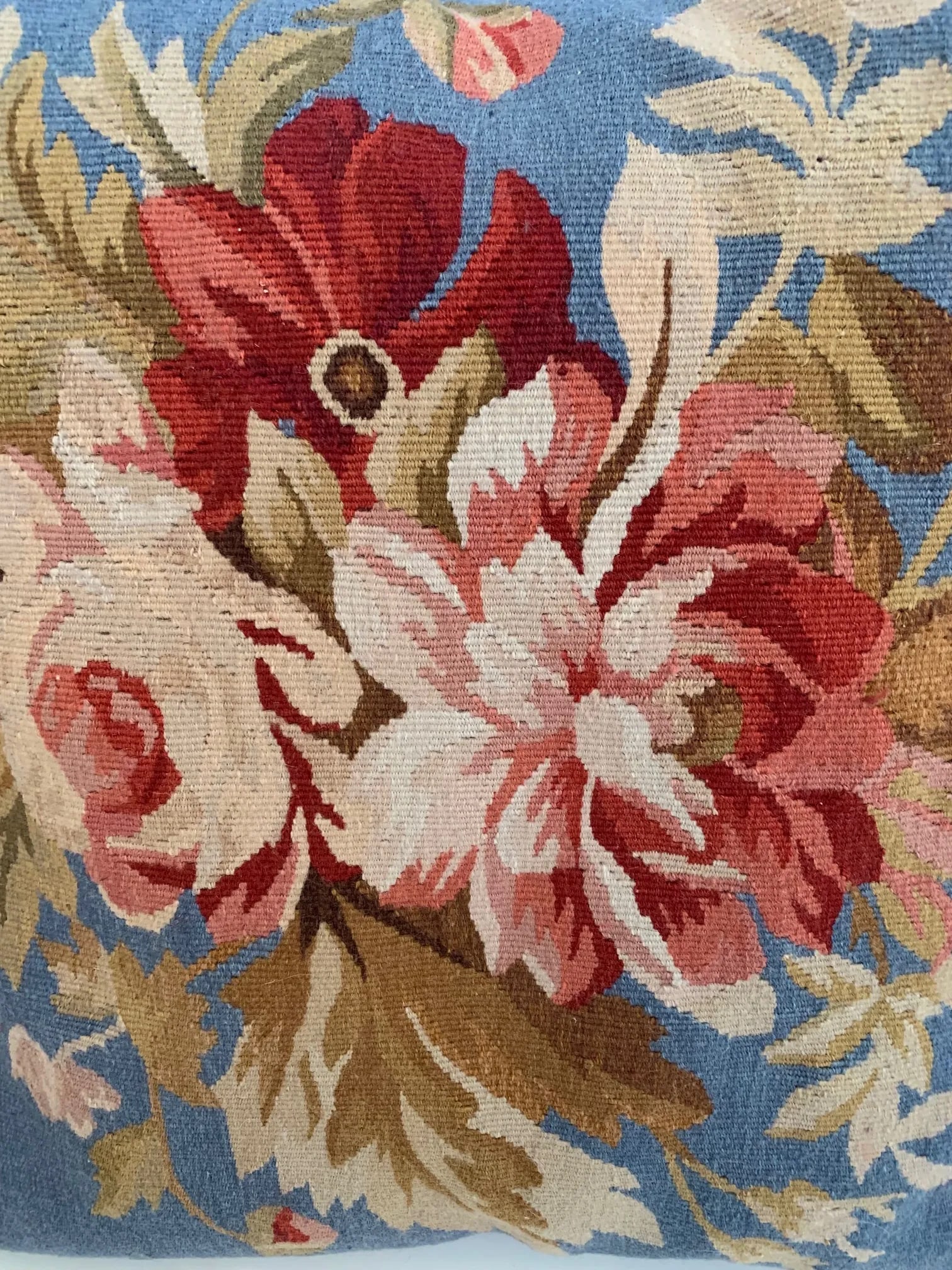 French Vintage Needlepoint Pillows -A Pair - 6