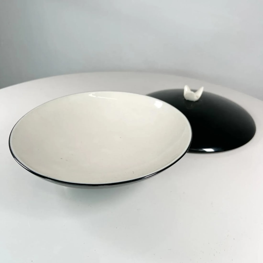 1950s Candy Dish B & W Franciscan Fine China - 2