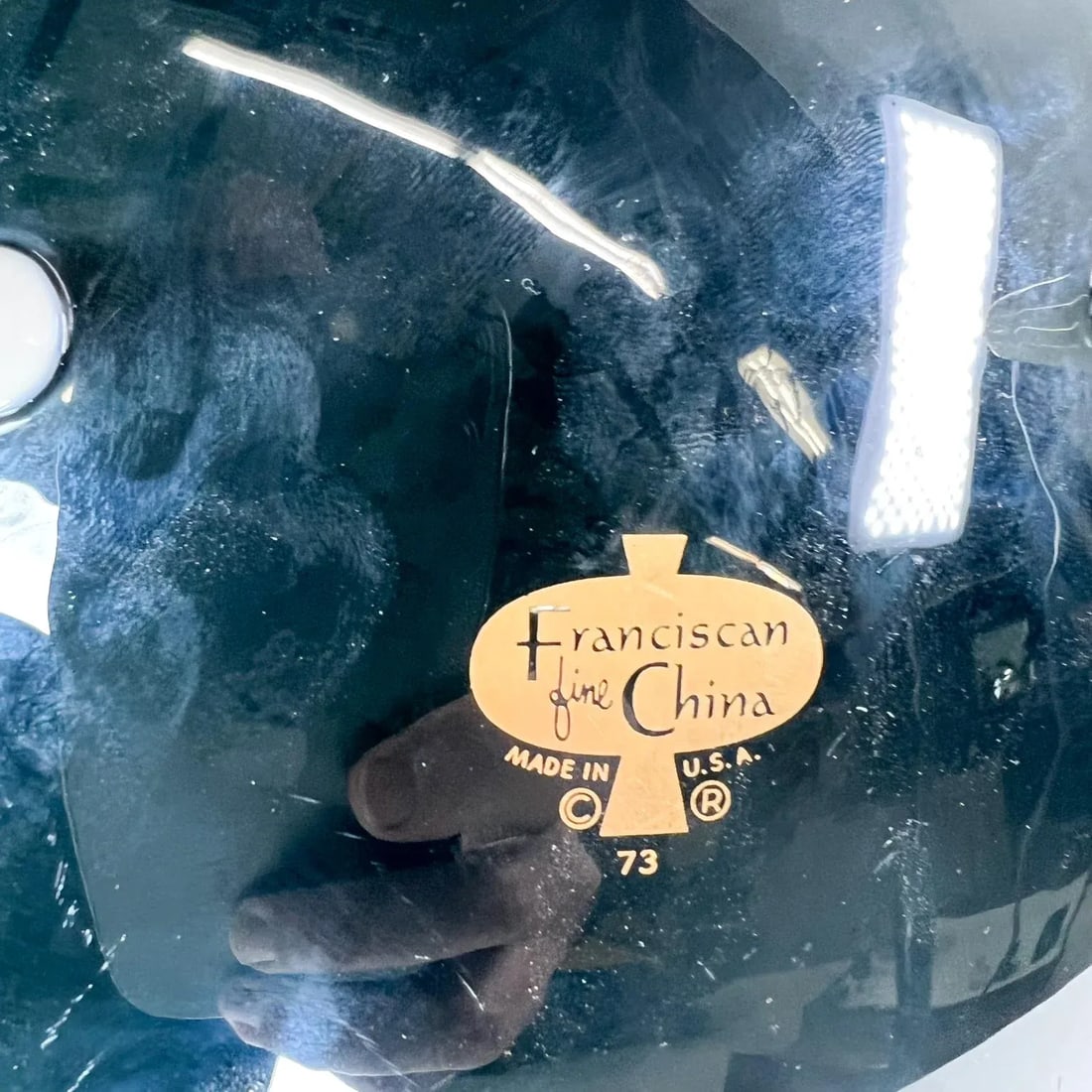 1950s Candy Dish B & W Franciscan Fine China - 7