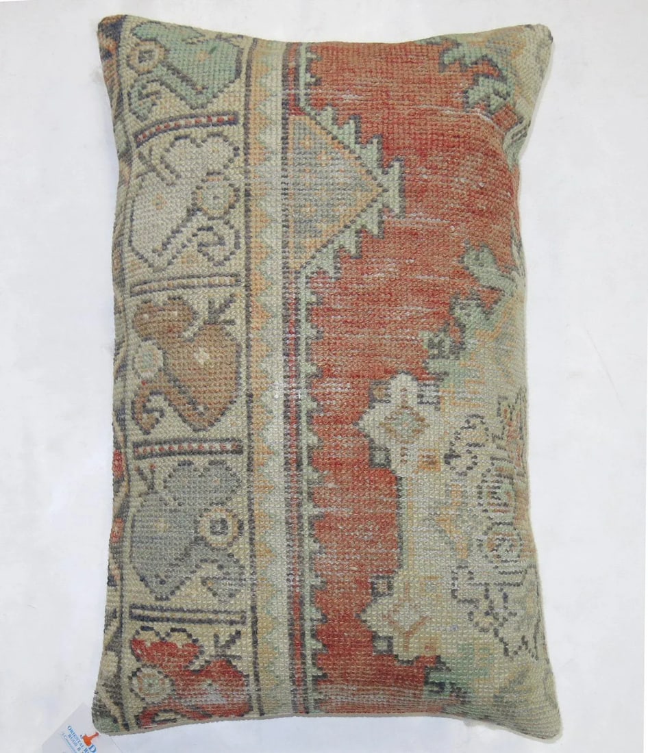 Mid 20th Century Large Turkish Rug Pillow - 2